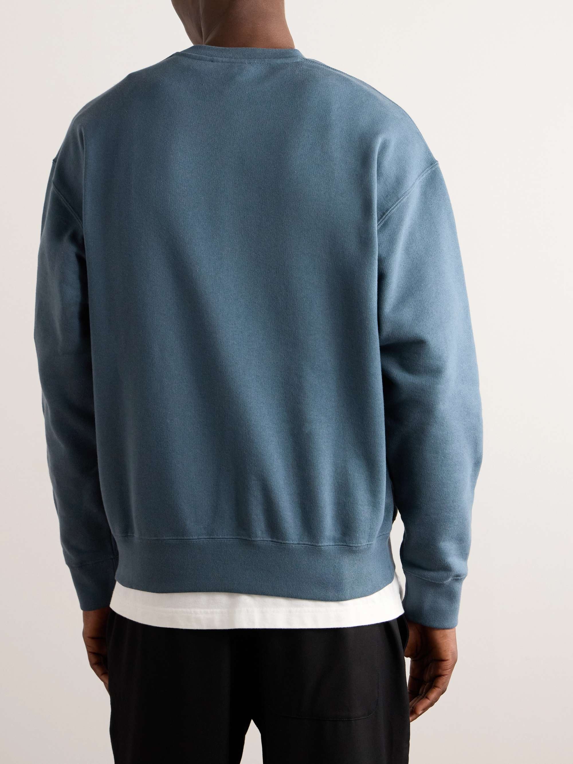 JIL SANDER + Logo-Appliquéd Cotton-Jersey Sweatshirt for Men | MR PORTER