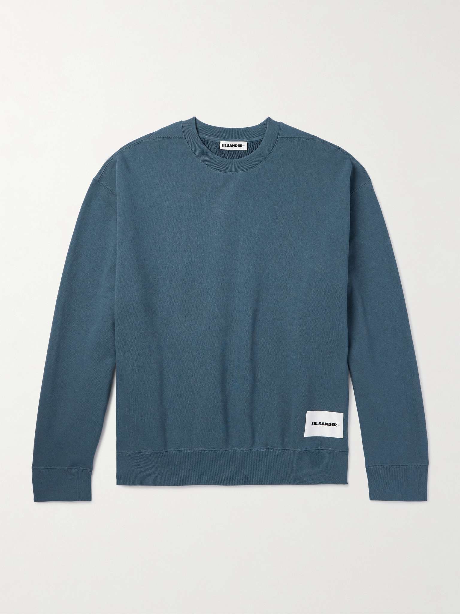 JIL SANDER + Logo-Appliquéd Cotton-Jersey Sweatshirt for Men | MR PORTER