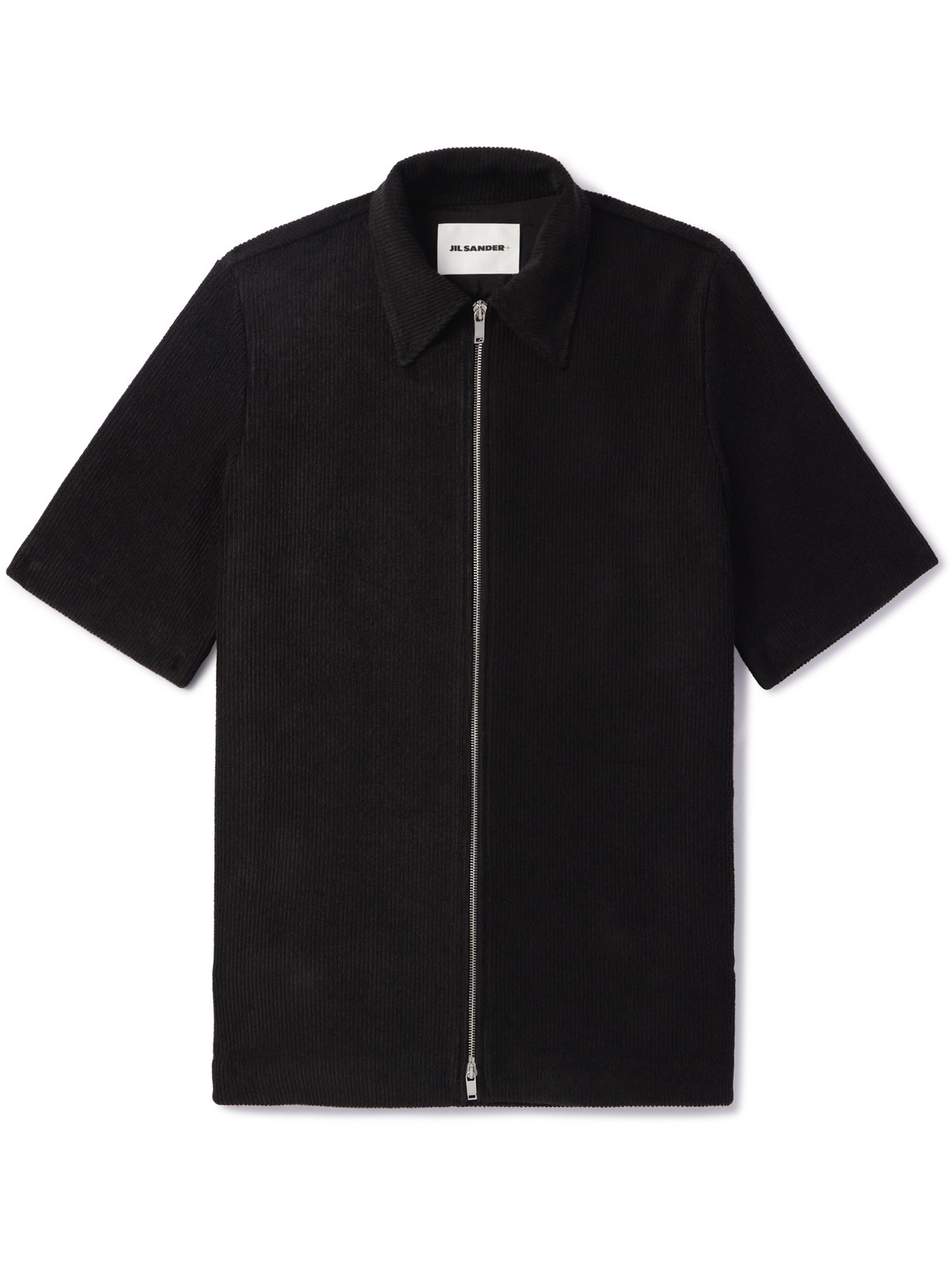 Jil Sander Cotton-blend Corduroy Shirt In Black