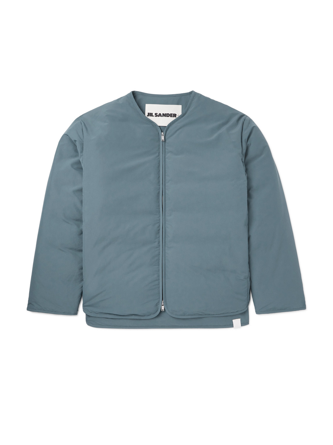 Jil Sander Recycled Shell Down Jacket In Blue