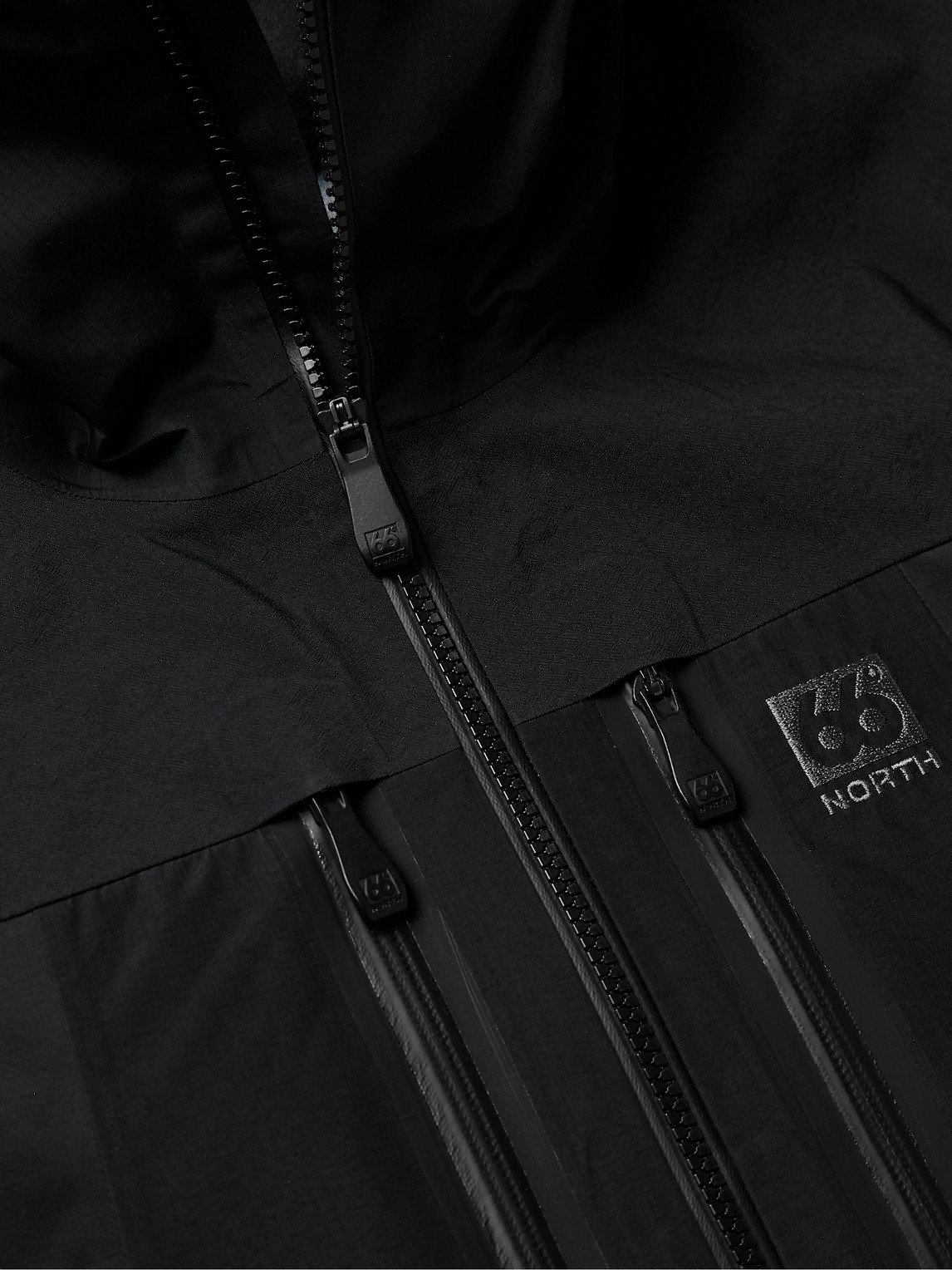 Shop 66 North Hornstrandir Gore-tex® Pro 3l Hooded Ski Jacket In Black