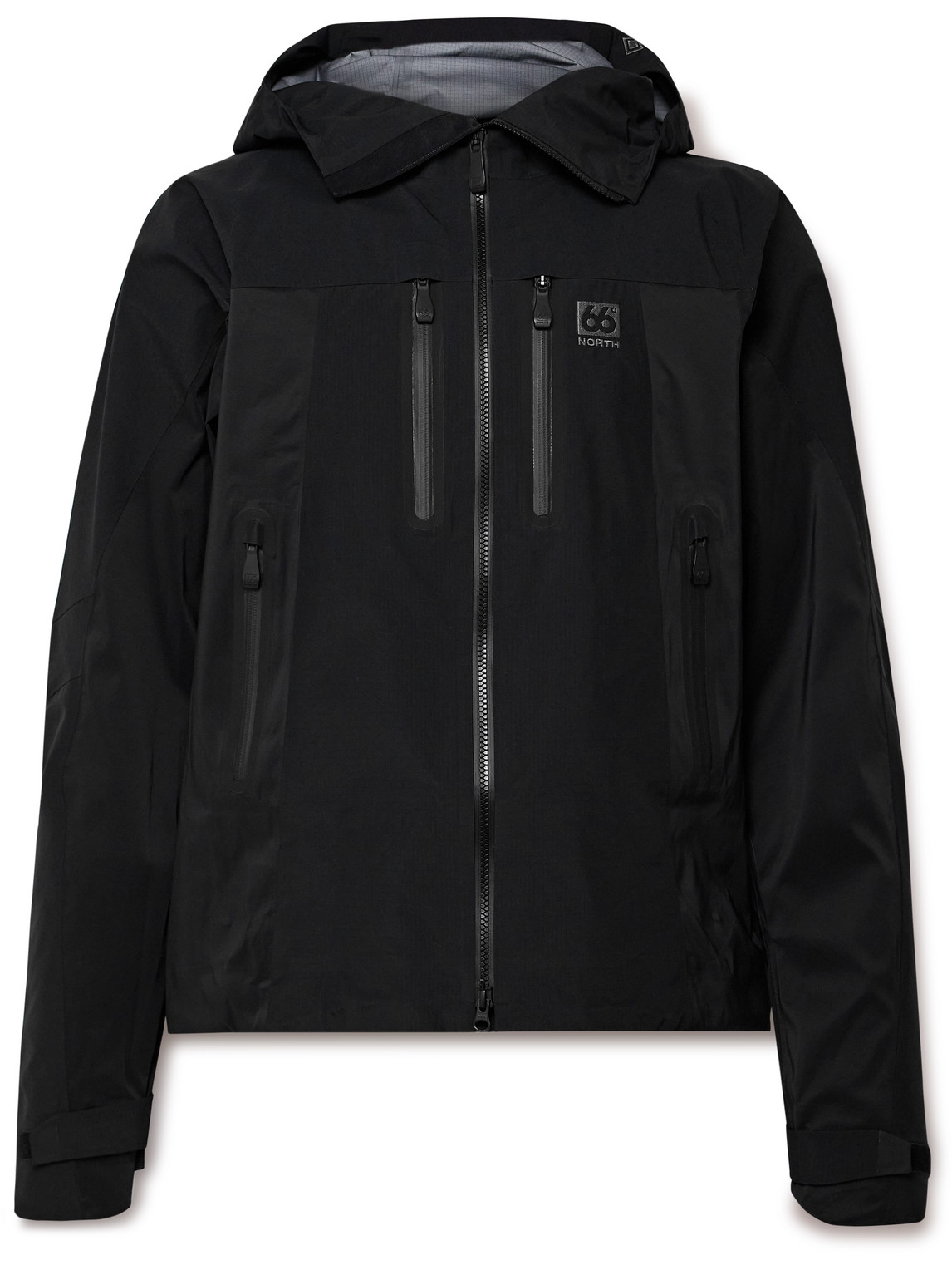 Shop 66 North Hornstrandir Gore-tex® Pro 3l Hooded Ski Jacket In Black