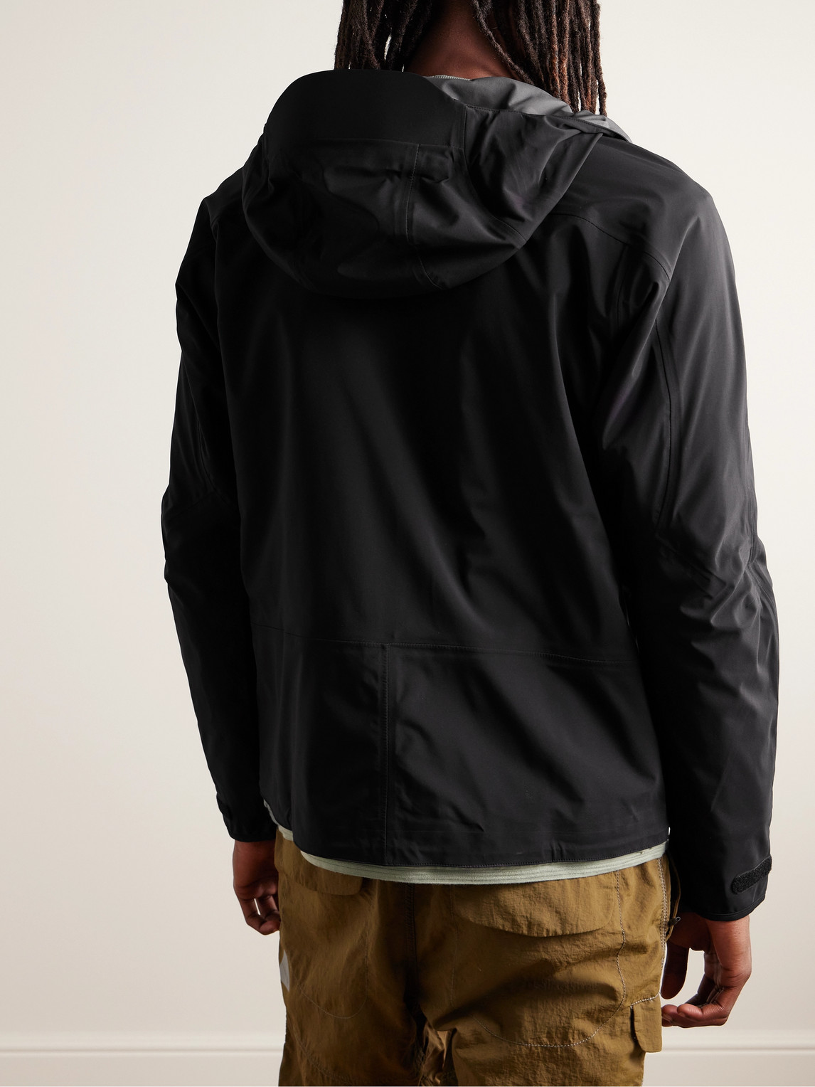 Shop 66 North Snaefell Polartec® Neoshell® Hooded Jacket In Black