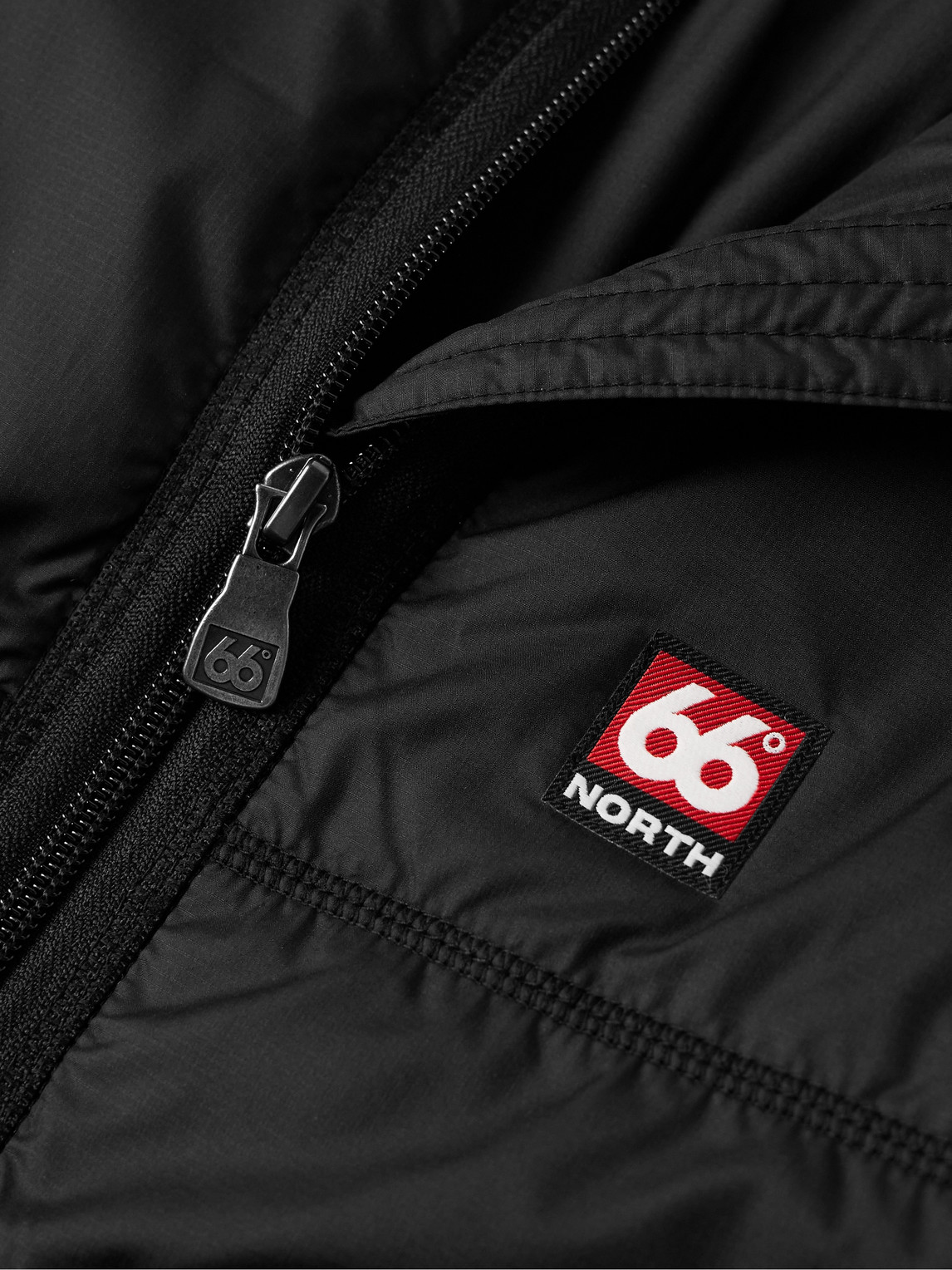 Shop 66 North Vatnajökull Quilted Padded Recycled-shell Jacket In Black