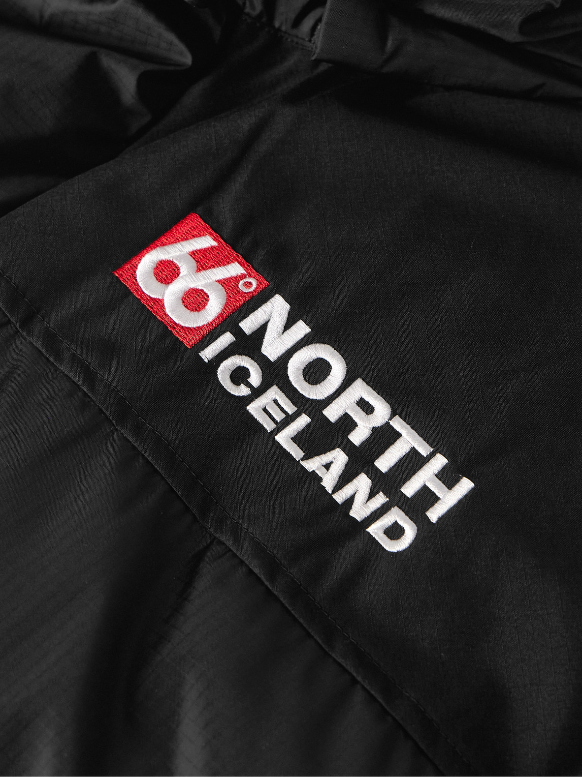 Shop 66 North Tindur Quilted Gore-tex® Infinium Hooded Down Jacket In Black