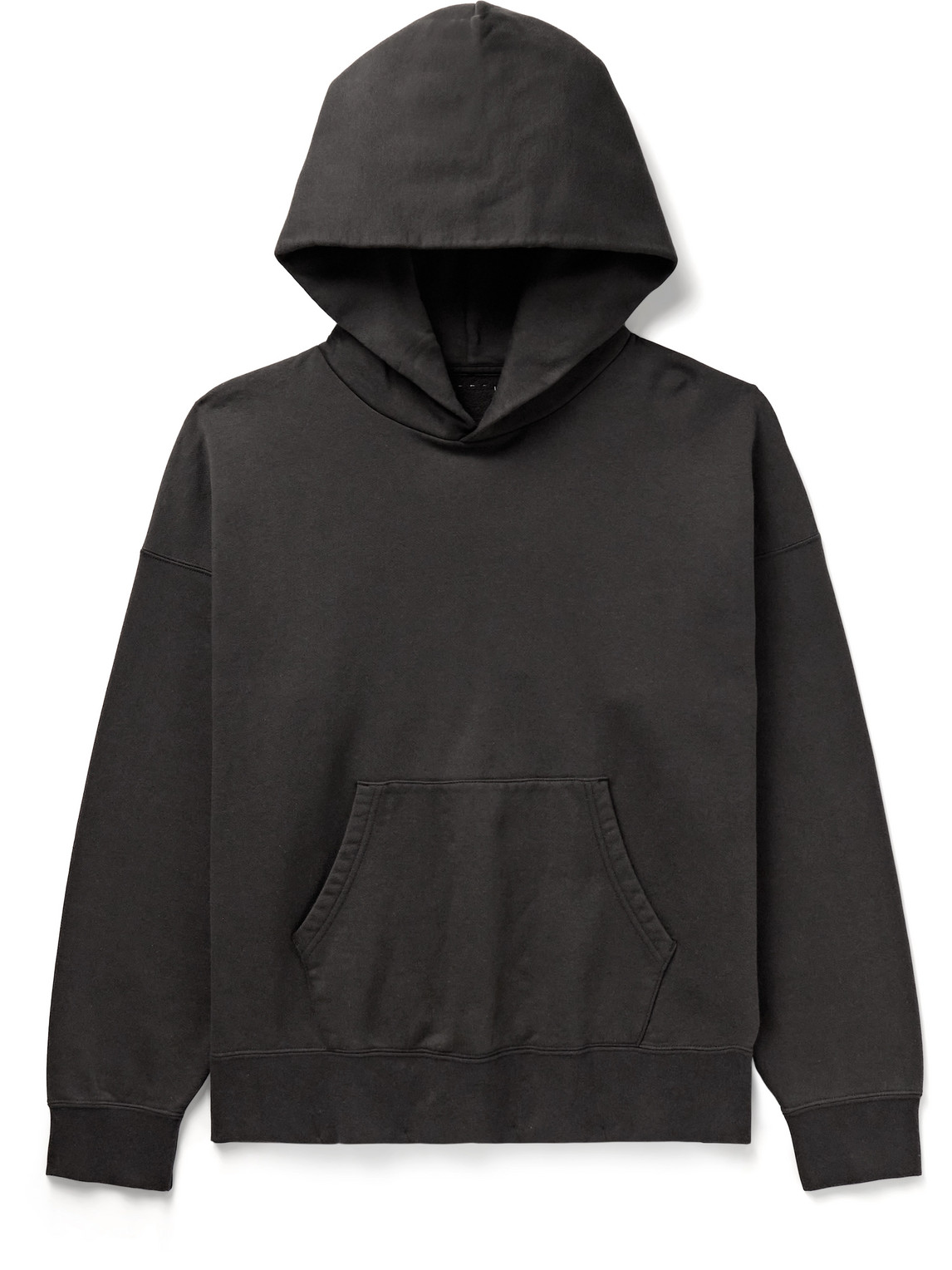 Visvim Ultimate Jumbo Sea Island Cotton-jersey Hoodie In Black