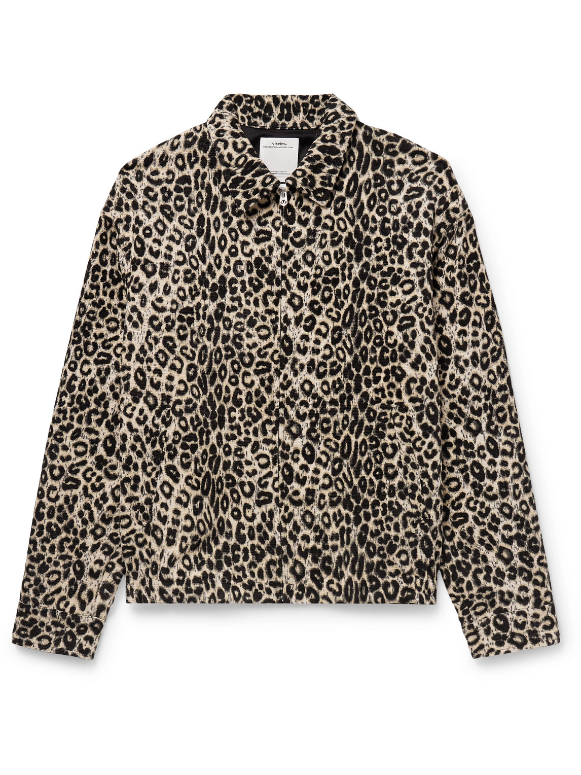 Shop Visvim Redsun Leopard-print Cotton-corduroy Jacket In Neutrals