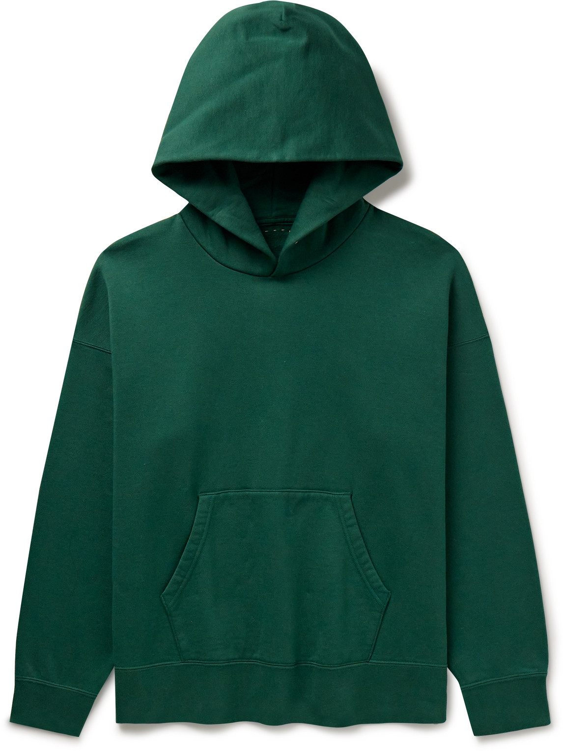 Visvim Ultimate Jumbo Cotton Hoodie In Green