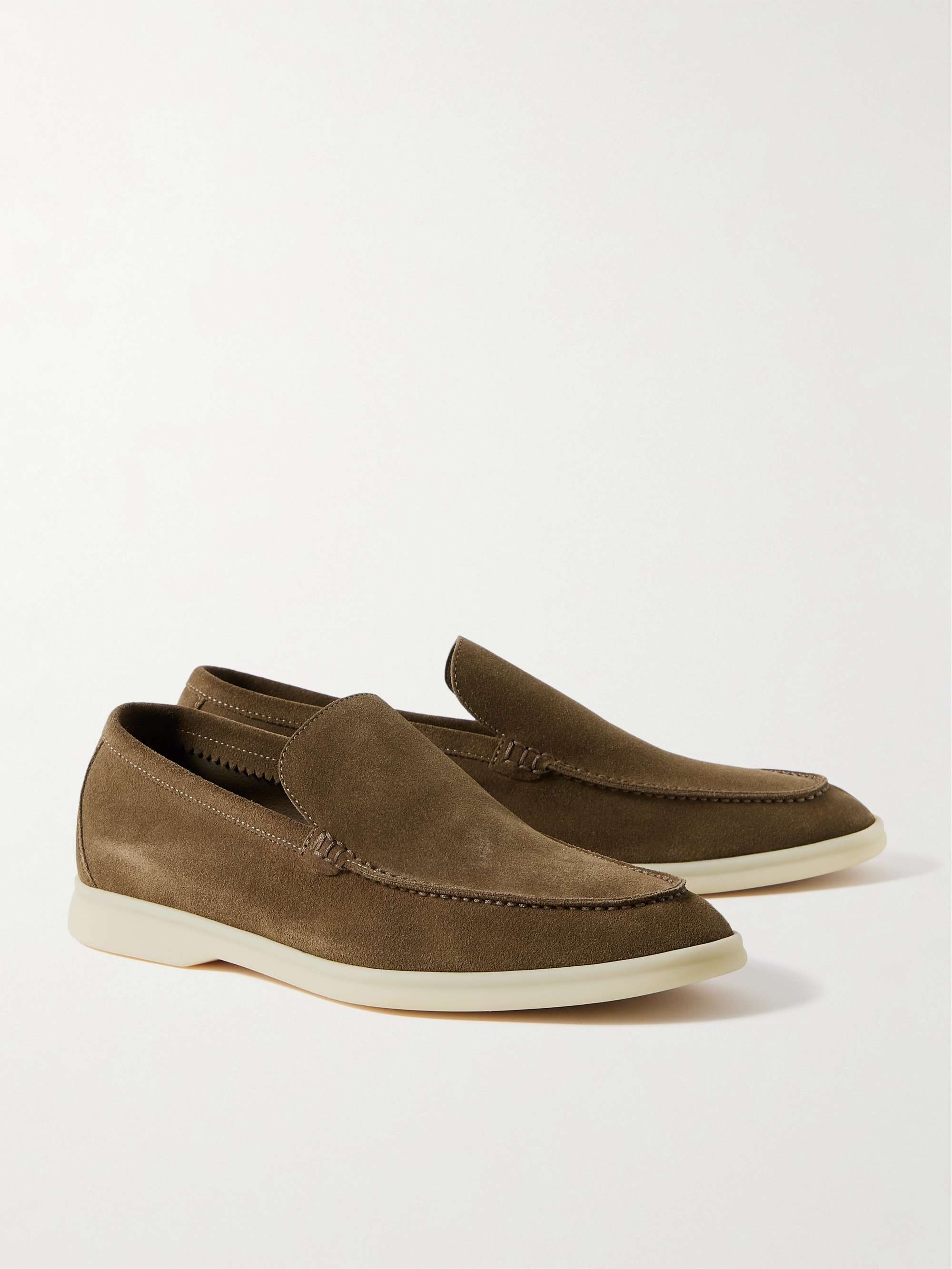 LORO PIANA Summer Walk Suede Loafers
