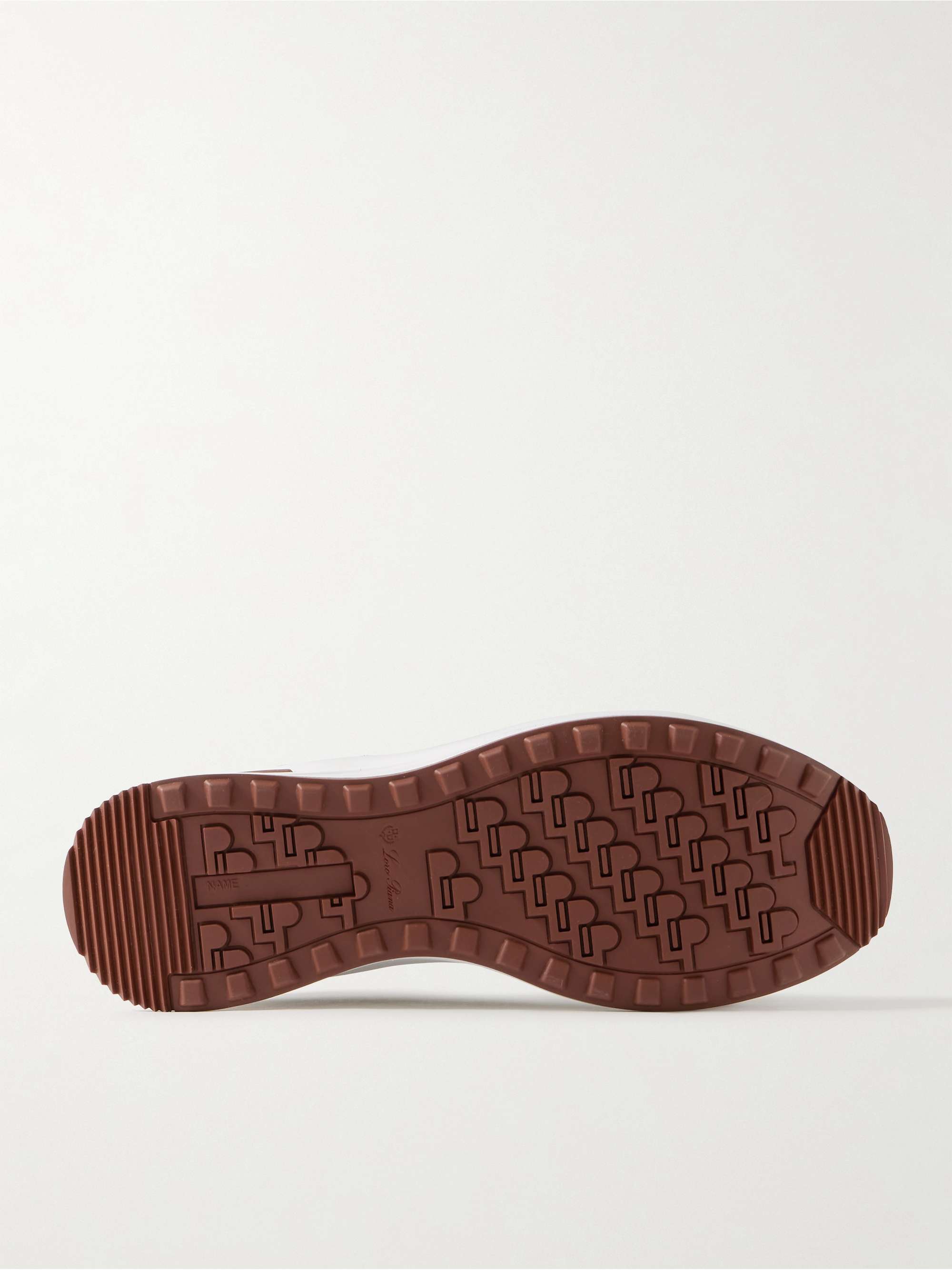 LORO PIANA Weekend Walk Suede-Trimmed Shell Sneakers