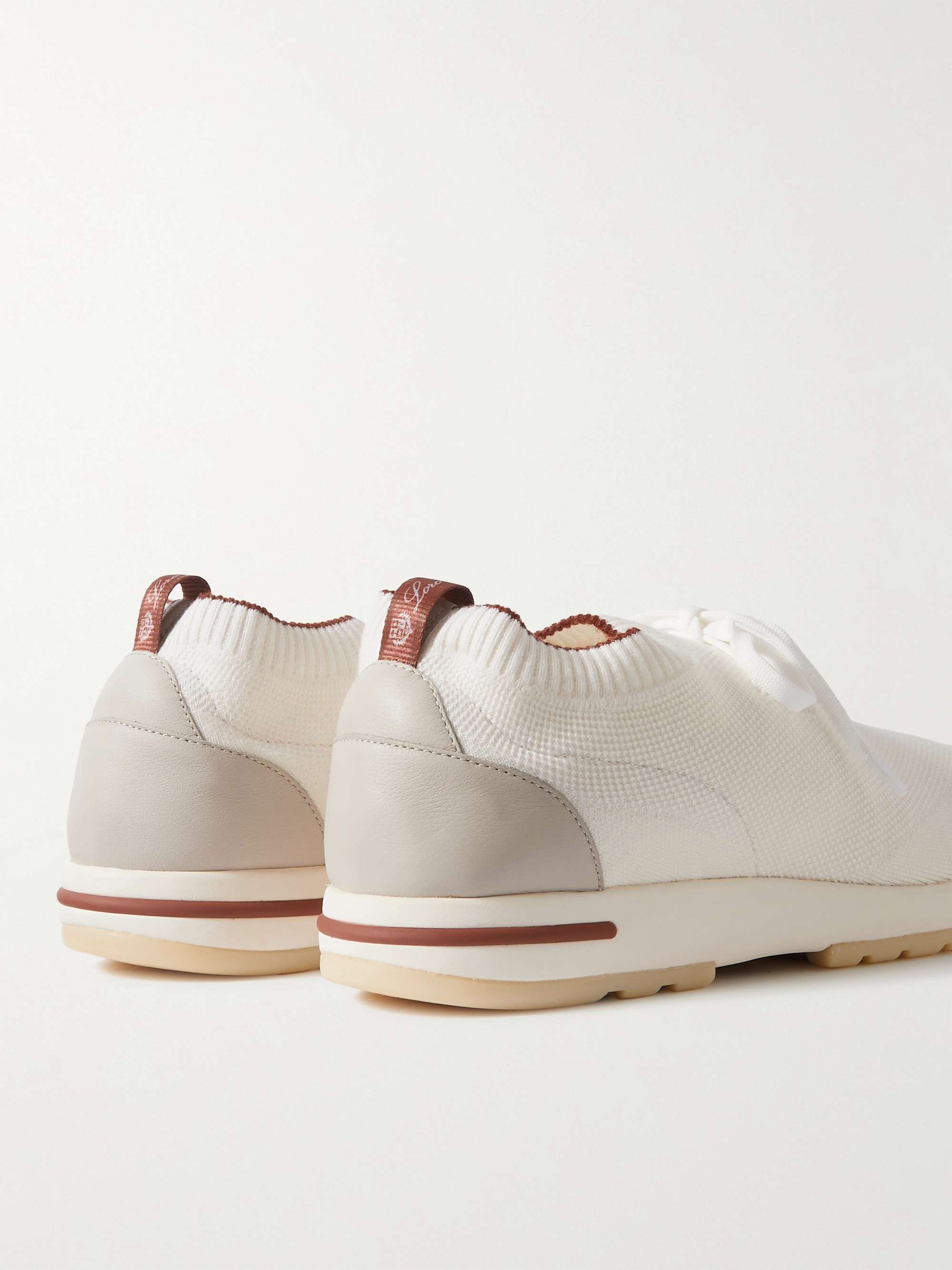 LORO PIANA Sneakers in lana Wish con finiture in pelle 360 Flexy Walk