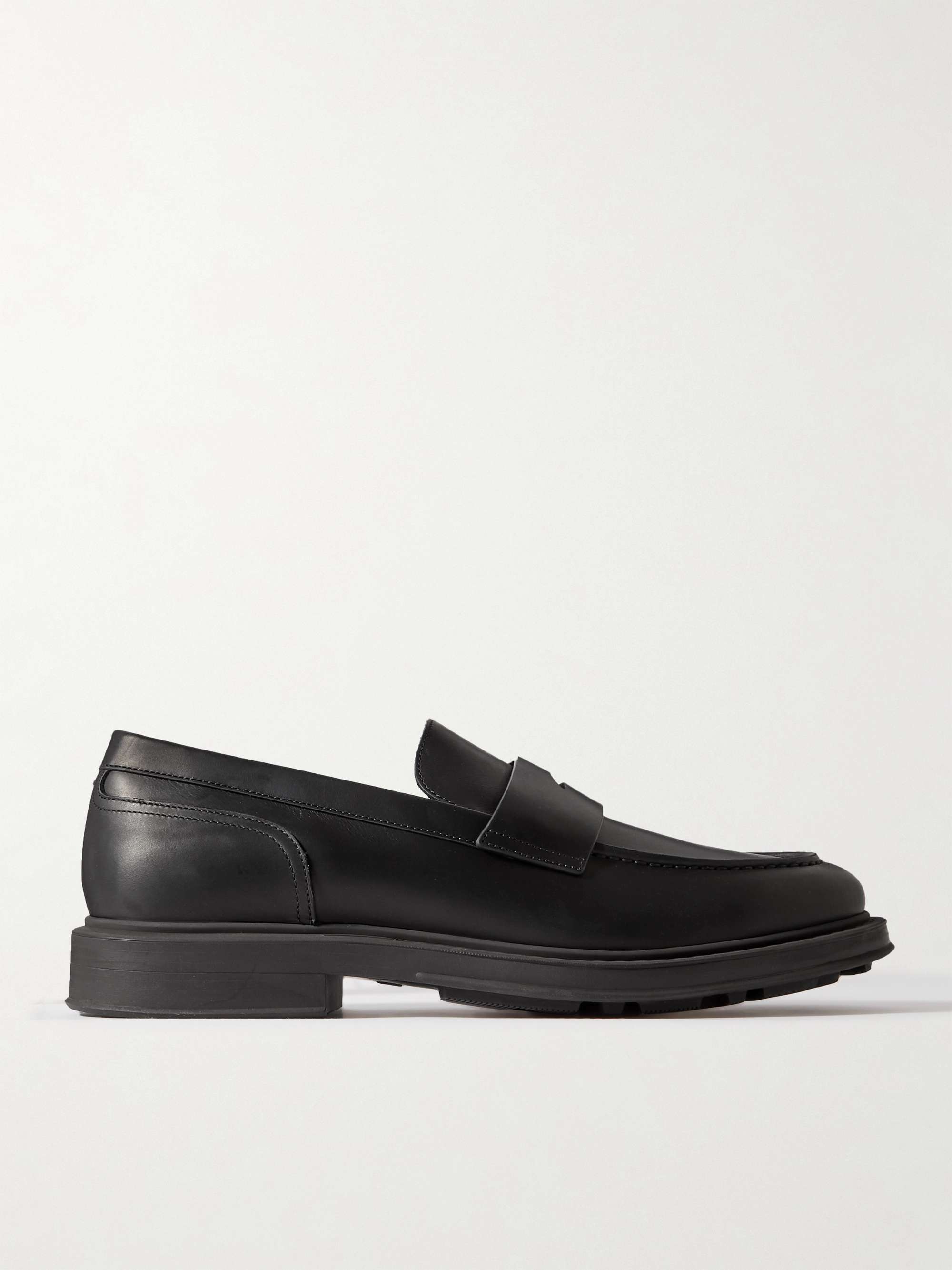 LORO PIANA Travis Leather Penny Loafers for Men | MR PORTER