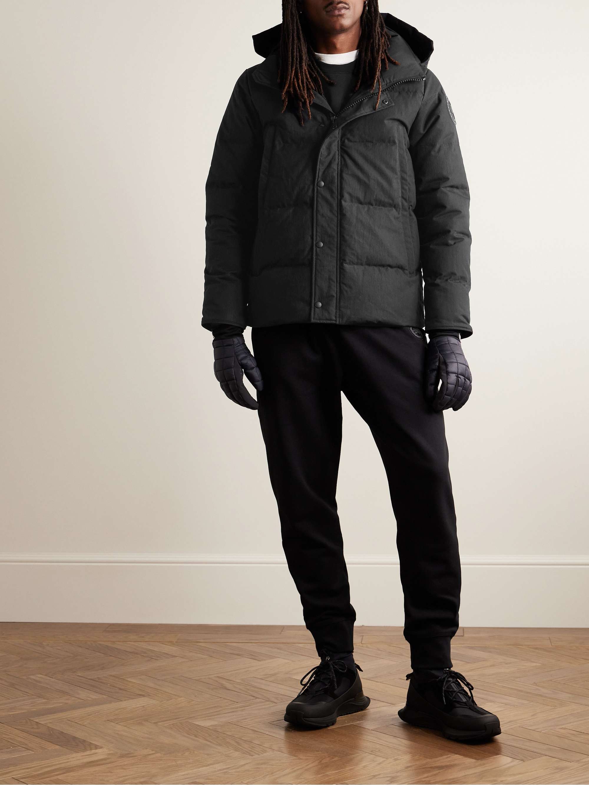 CANADA GOOSE Wyndham Cotton-Blend Enduraluxe® Hooded Down Parka for Men ...