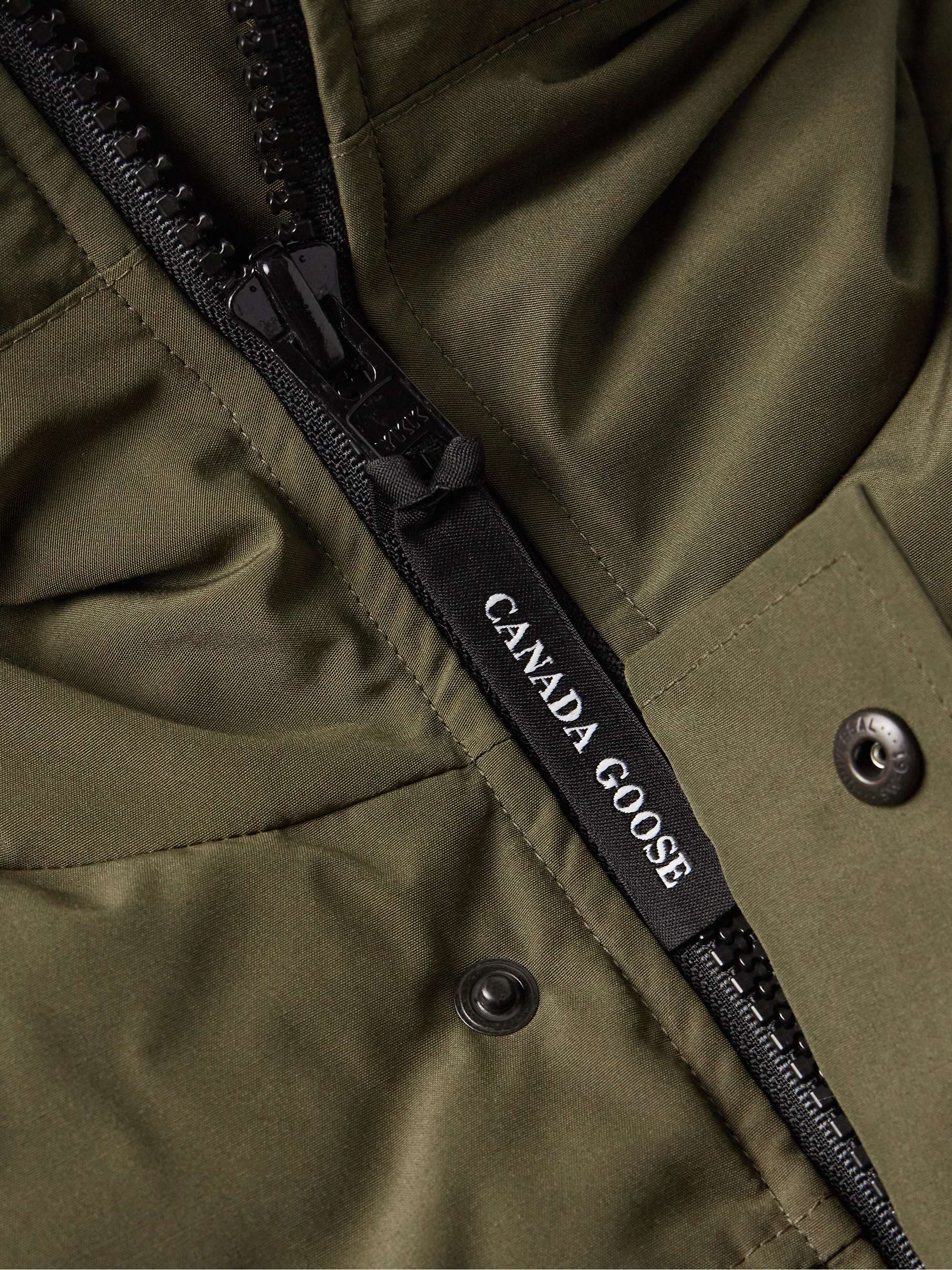 CANADA GOOSE Macmillan Logo-Appliquéd Quilted Shell Hooded Down Parka