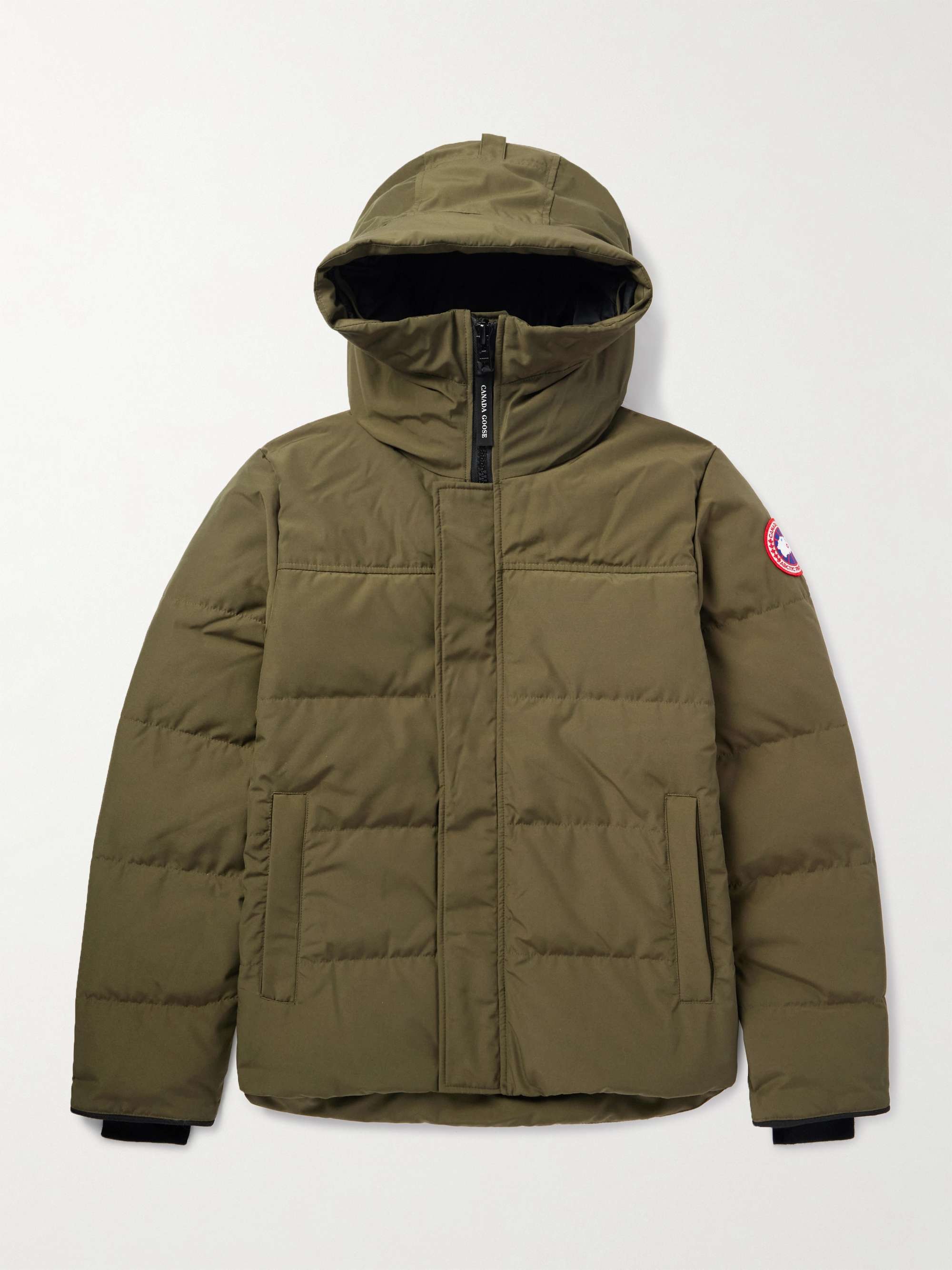 CANADA GOOSE Macmillan Logo-Appliquéd Quilted Shell Hooded Down Parka ...