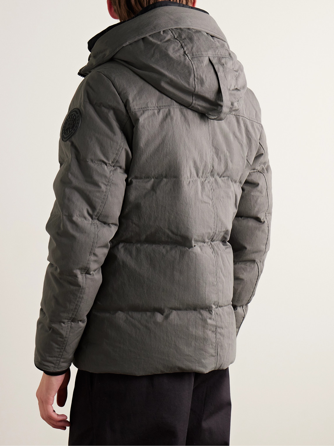 Shop Canada Goose Wyndham Arctic Tech® Hooded Down Parka In Gray