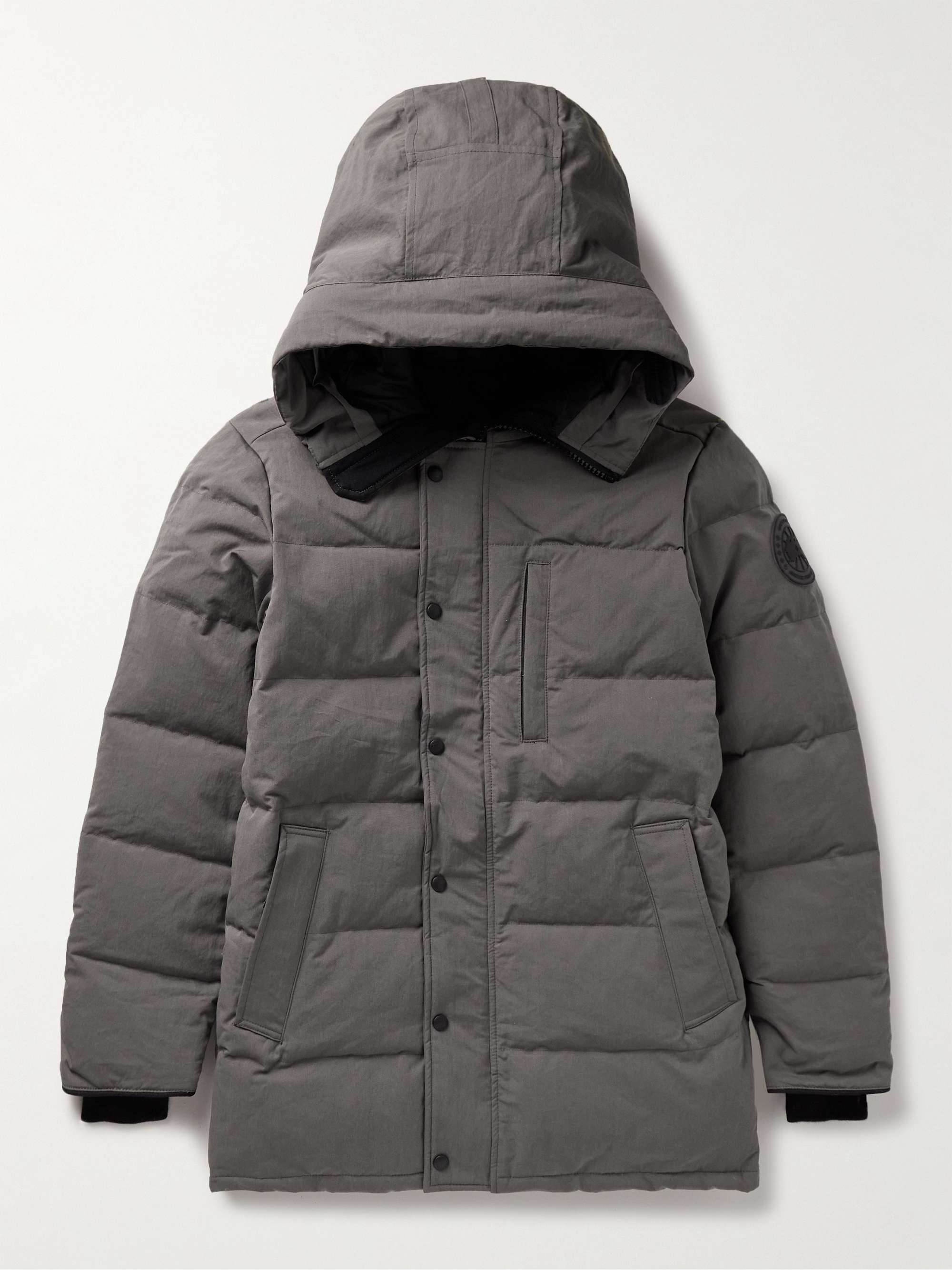 CANADA GOOSE Carson Logo-Appliquéd Quilted Arctic Tech® Hooded Down ...