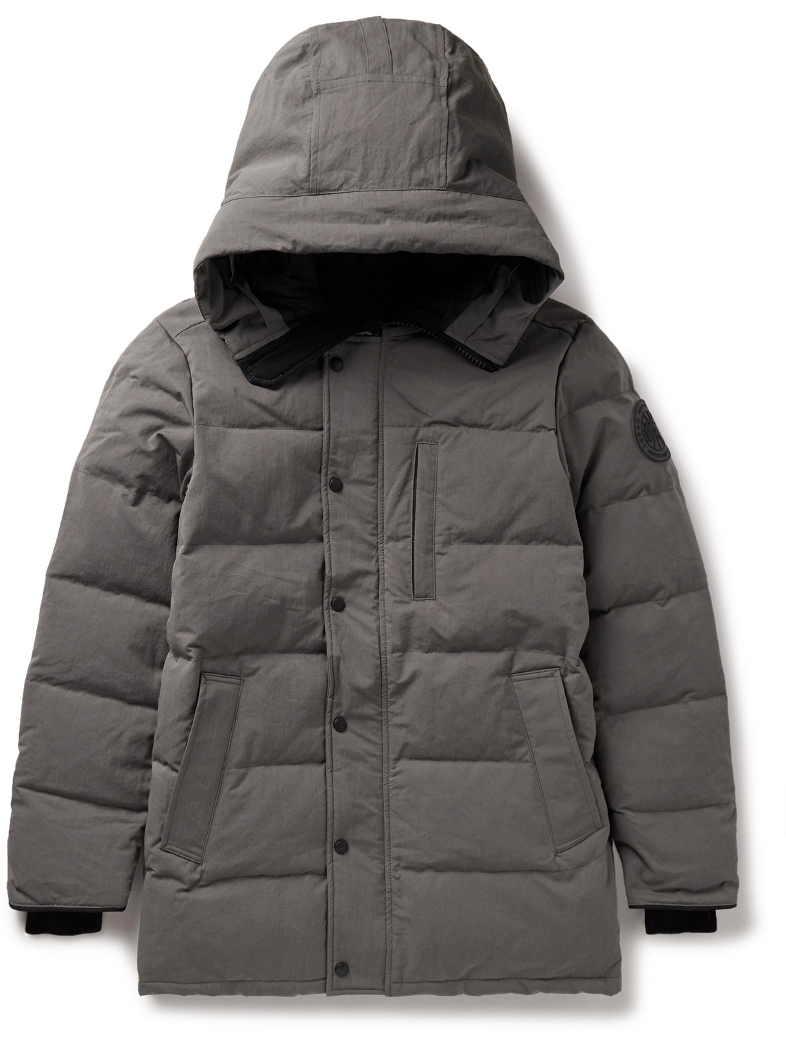 Canada Goose Carson Logo-appliquéd Quilted Arctic Tech® Hooded Down Parka In Gray