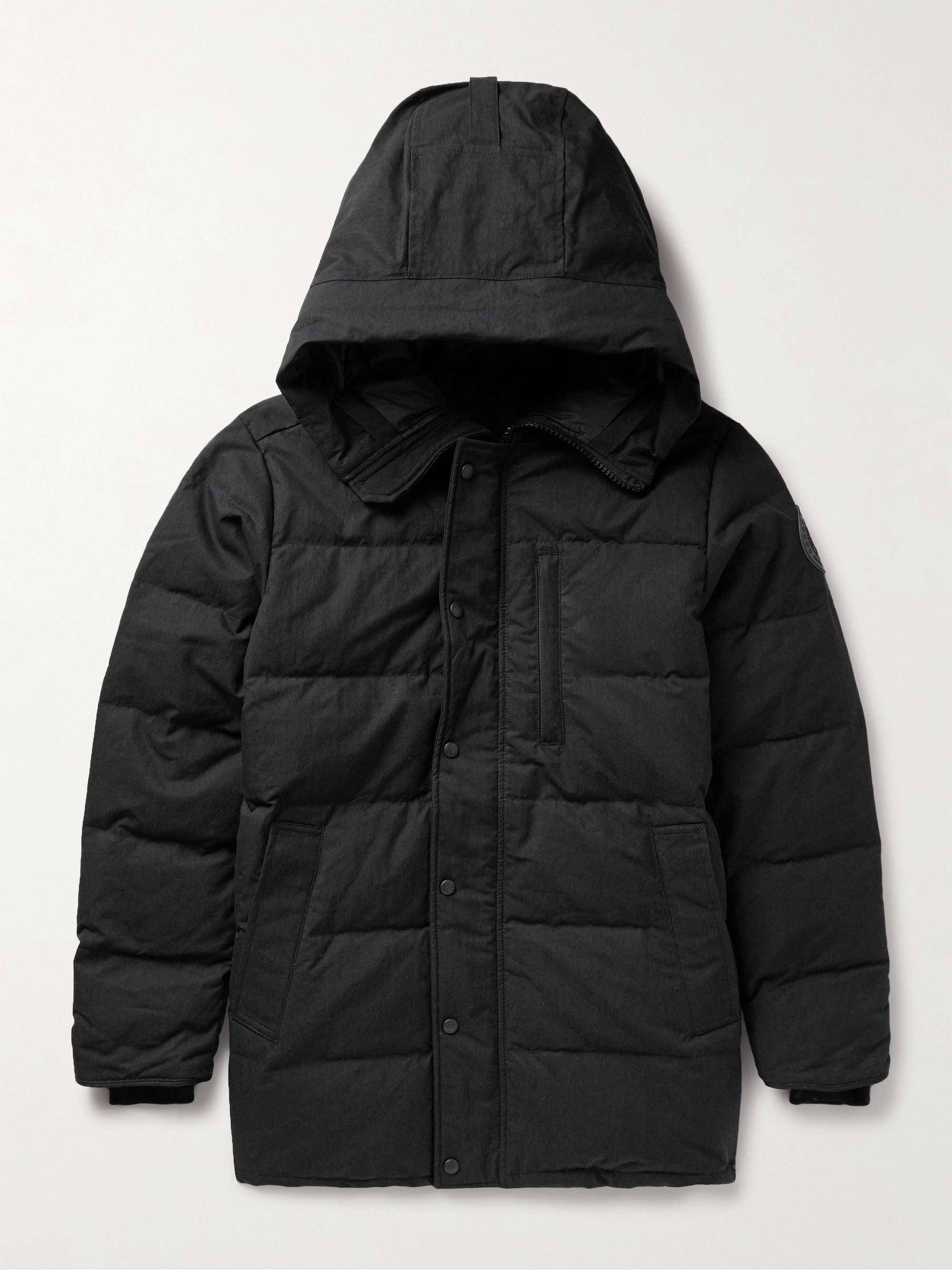 CANADA GOOSE Carson Logo-Appliquéd Quilted Arctic Tech® Hooded Down ...