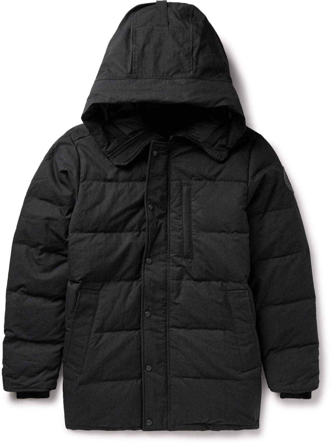 Canada Goose Carson Logo-appliquéd Quilted Arctic Tech® Hooded Down Parka In Black