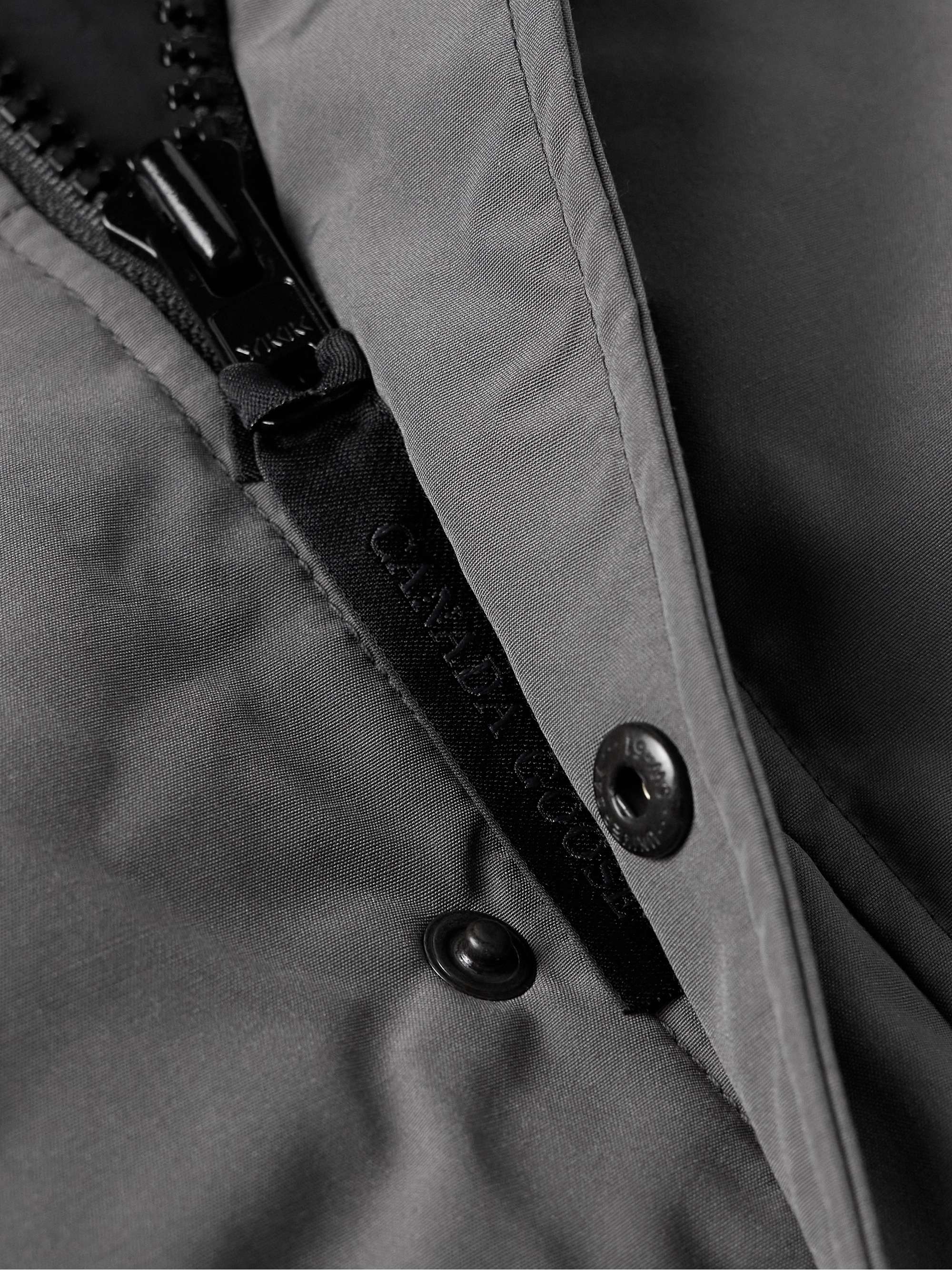 CANADA GOOSE جيليه Black Label Garson من القماش العازل المبطّن بحشوة من الزغب
