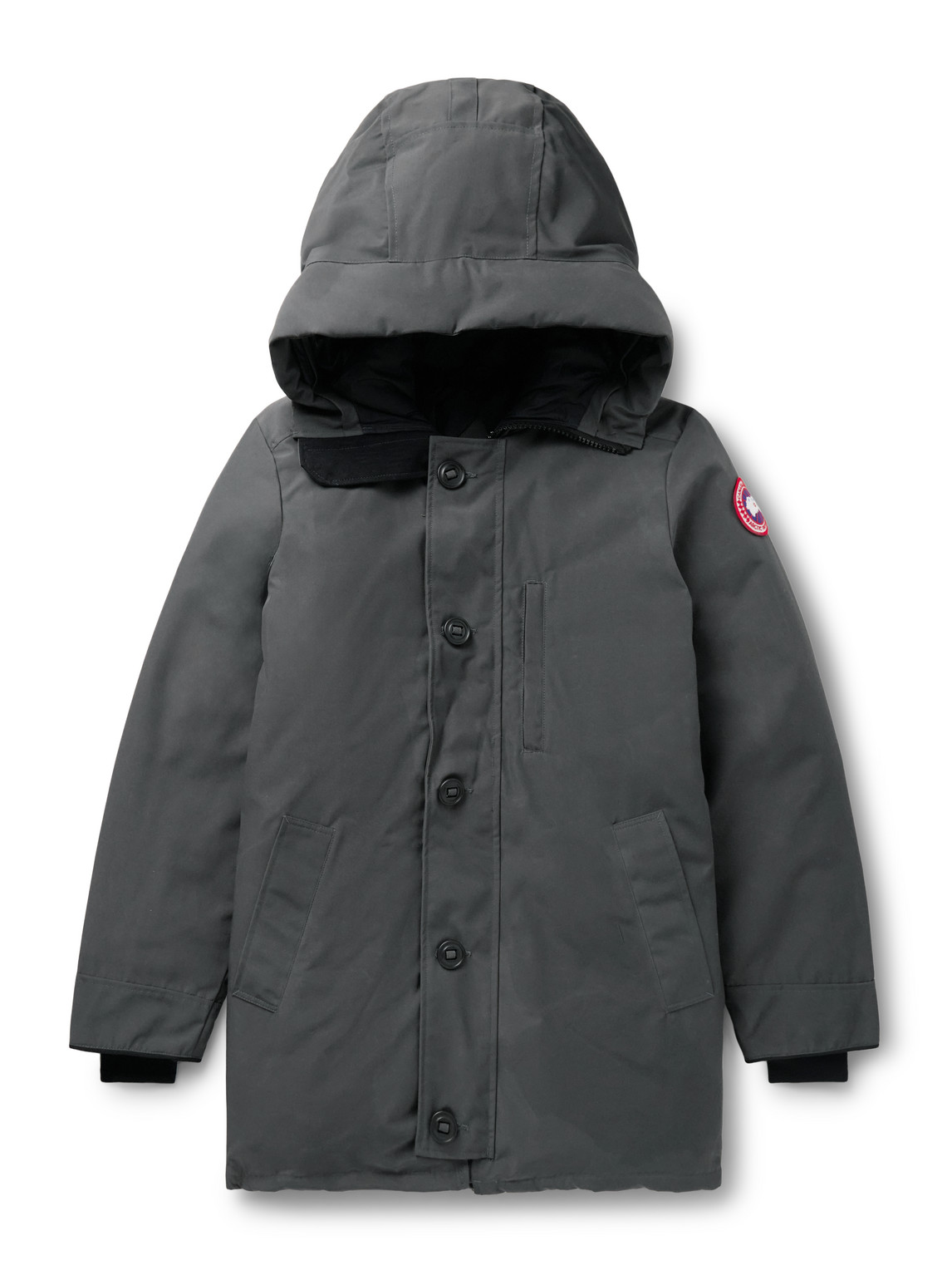 Shop Canada Goose Chateau Appliquéd Arctic Tech® Hooded Down Parka In Gray