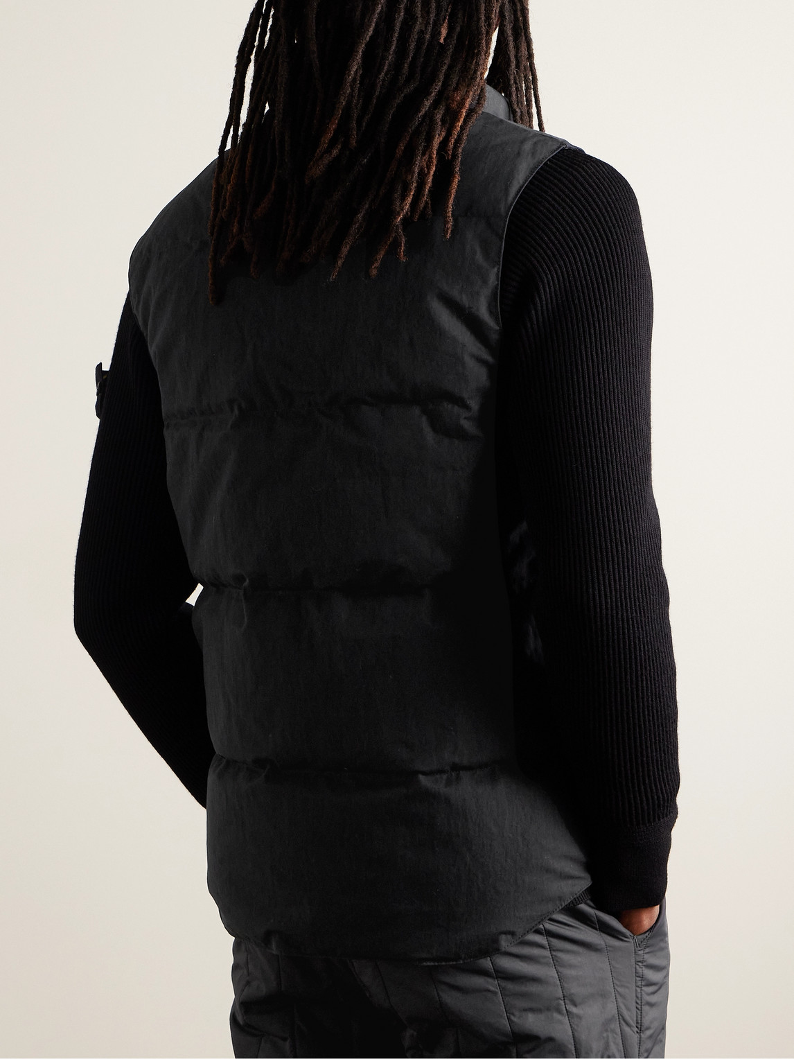 Canada Goose Garson Vest Wool Atlantic Navy In Black