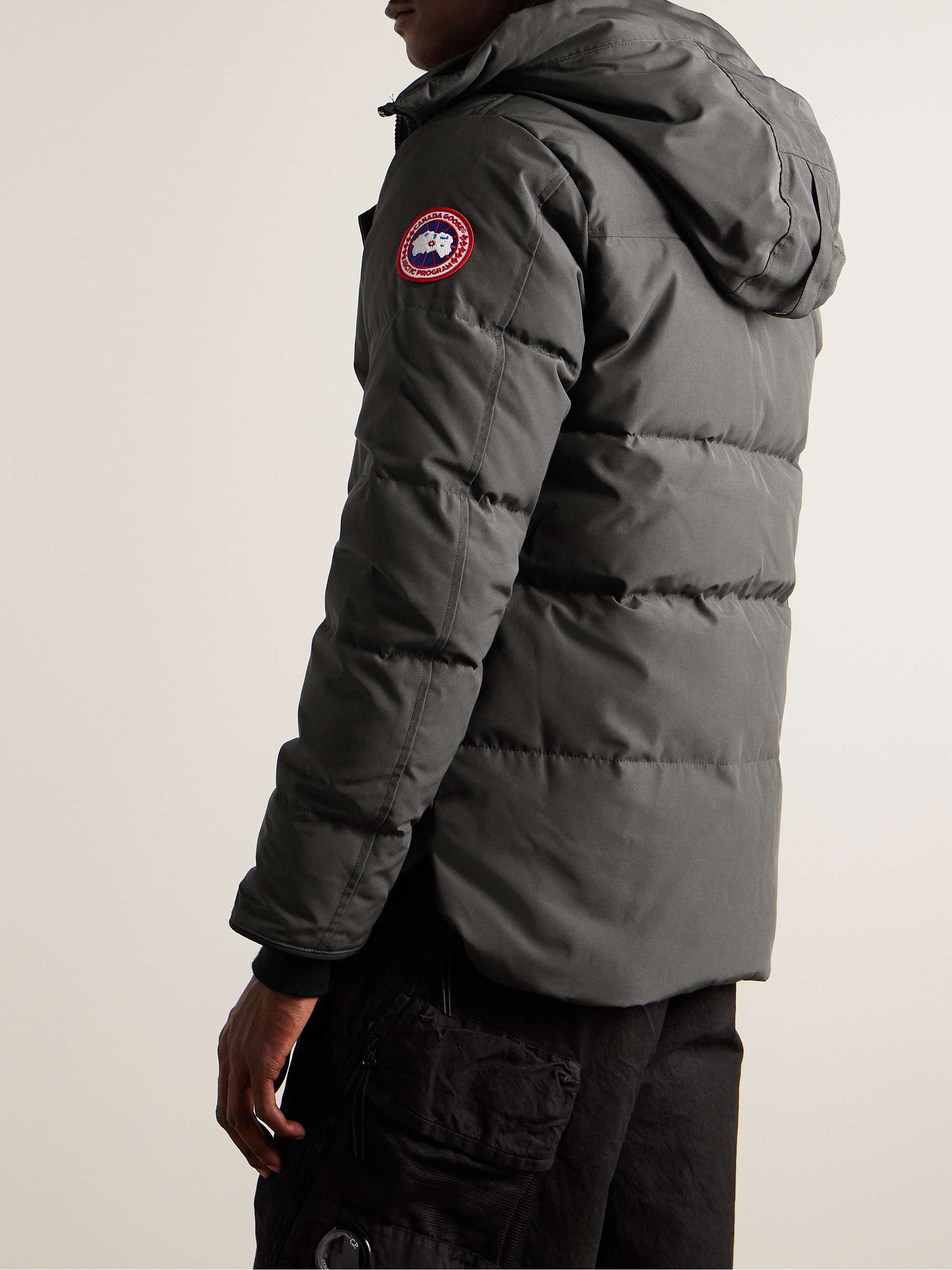 CANADA GOOSE Macmillan Logo-Appliquéd Quilted Shell Hooded Down Parka