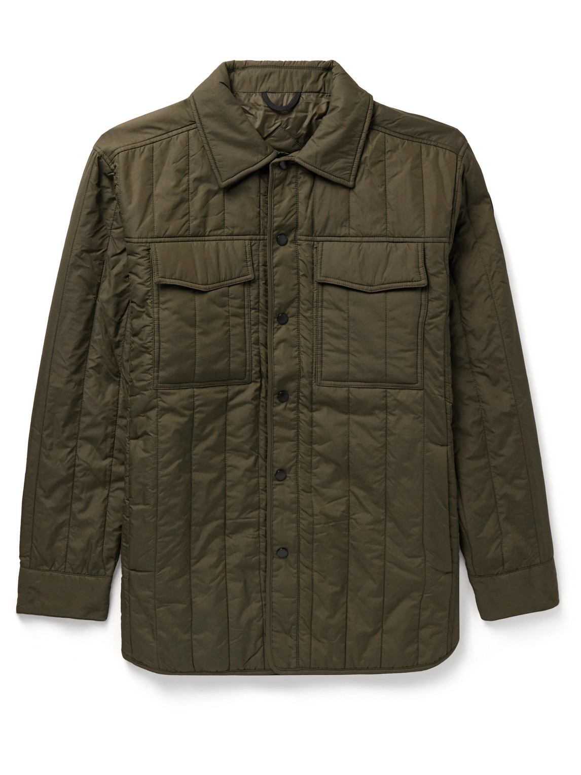 Canada Goose Hybridge Quilted Shell Shirt Jacket In Green