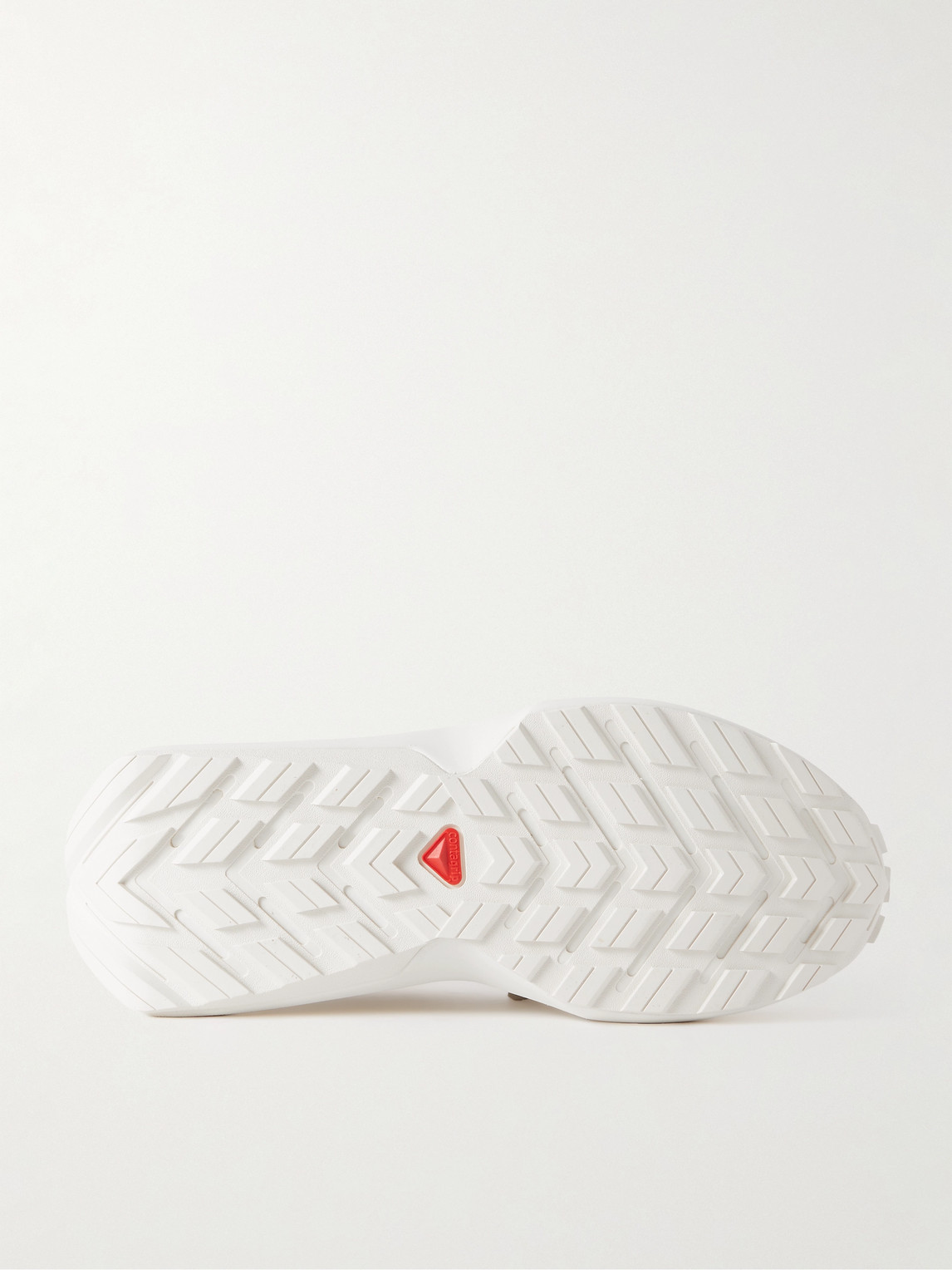 Shop Salomon Odyssey Elmt Suede-trimmed Mesh Sneakers In White