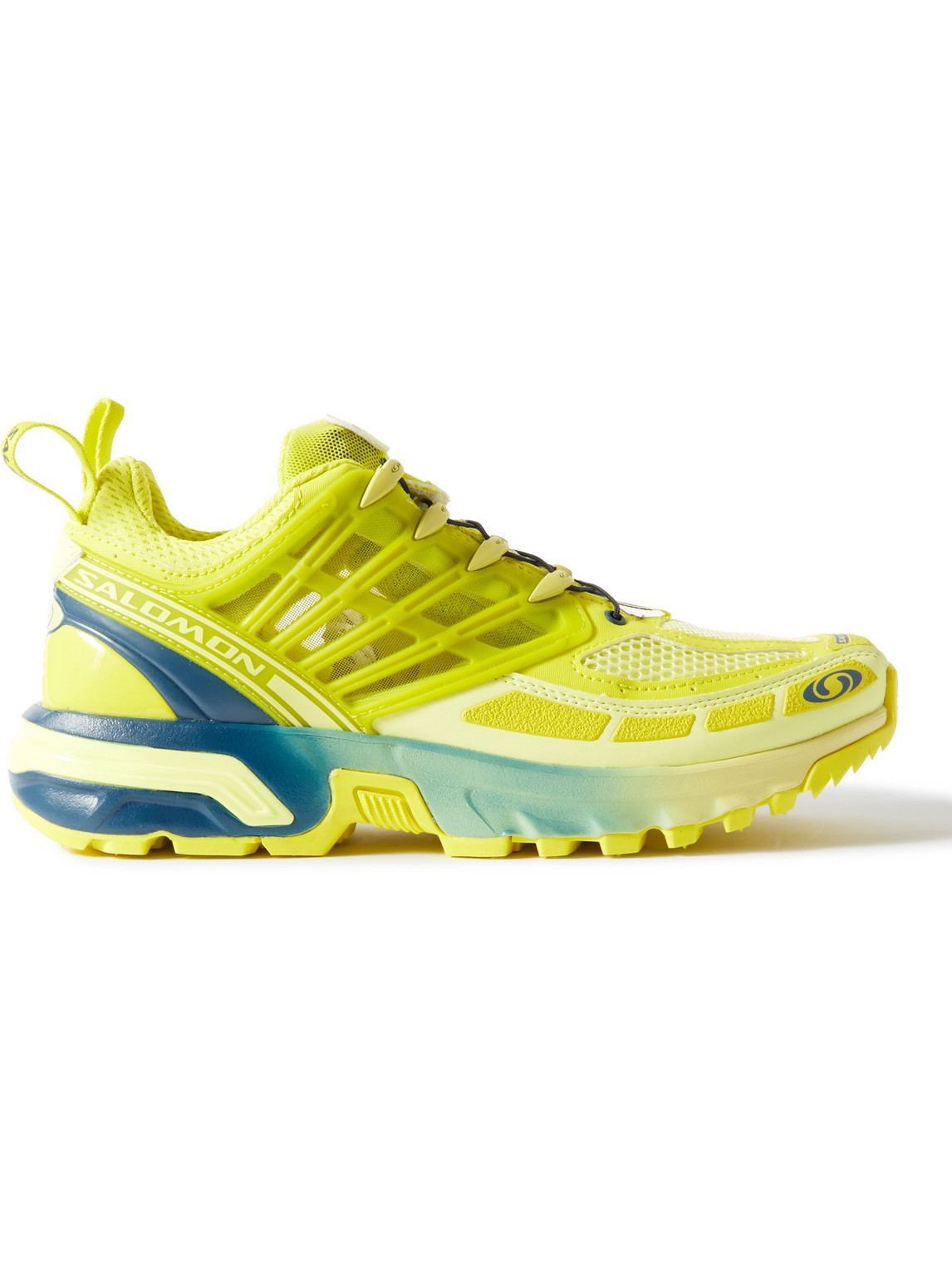 Salomon Acs Pro Mesh And Rubber Sneakers In Yellow