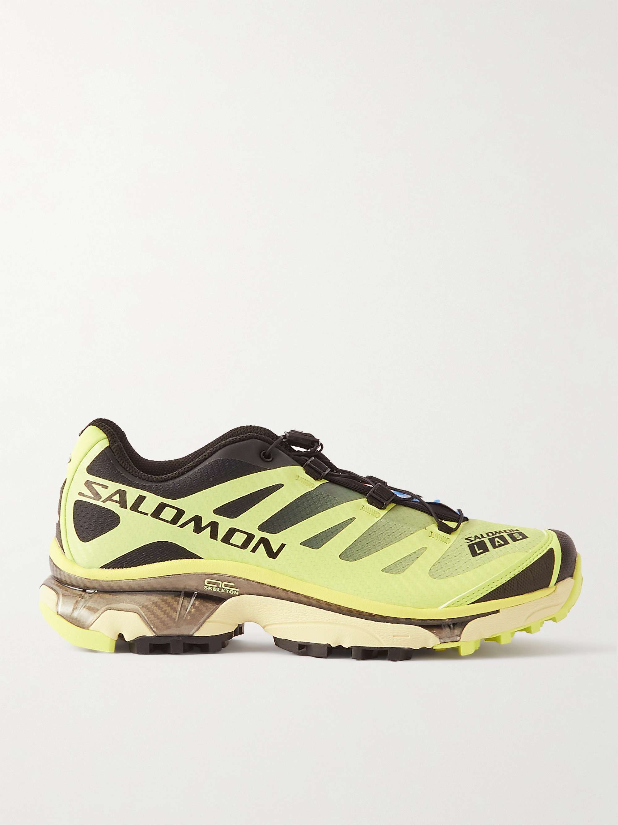 SALOMON XT4-OG Rubber-Trimmed Mesh Sneakers,Yellow