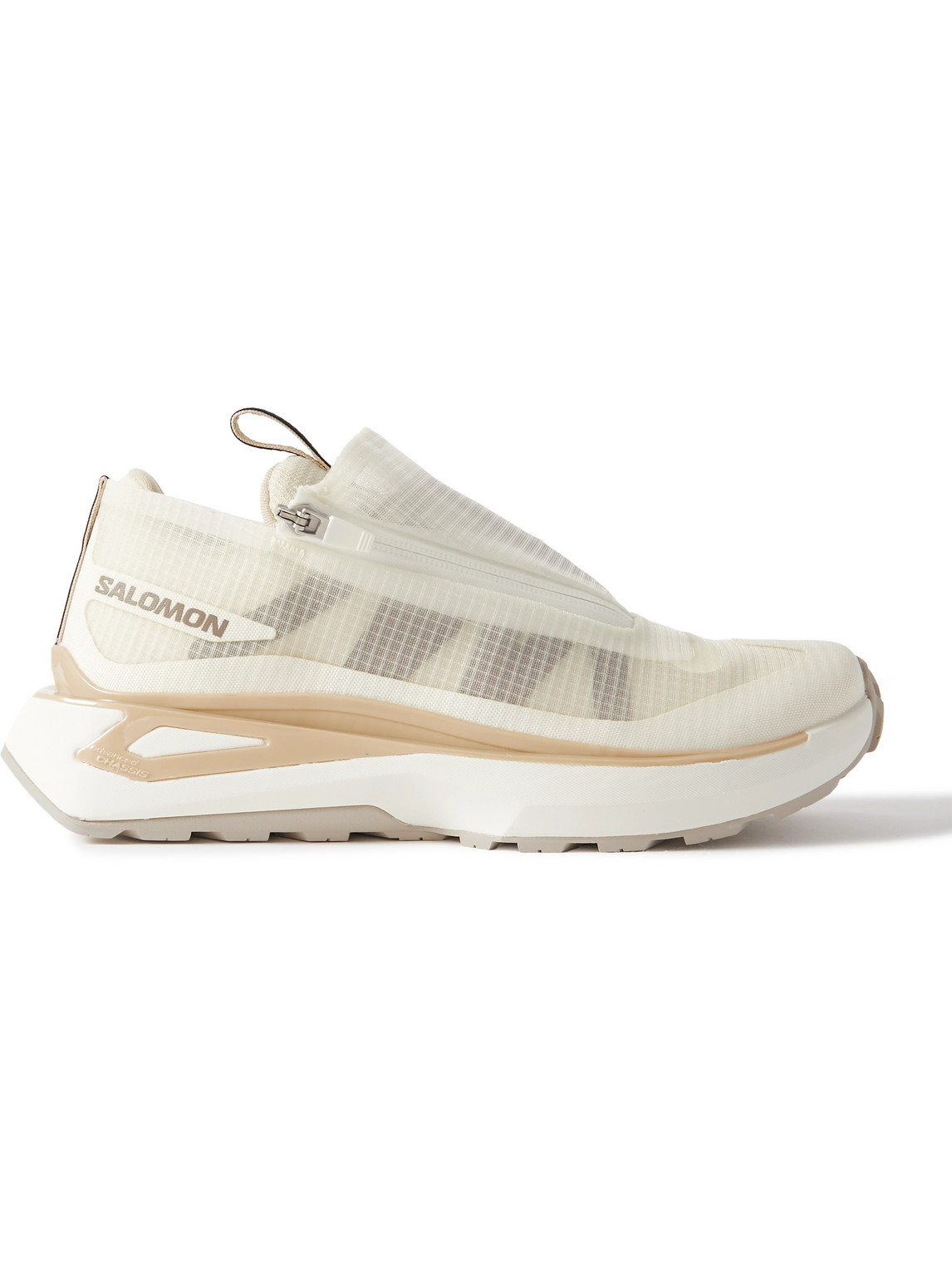 Salomon Beige Odyssey Elmt Advanced Clear Sneakers In Neutrals