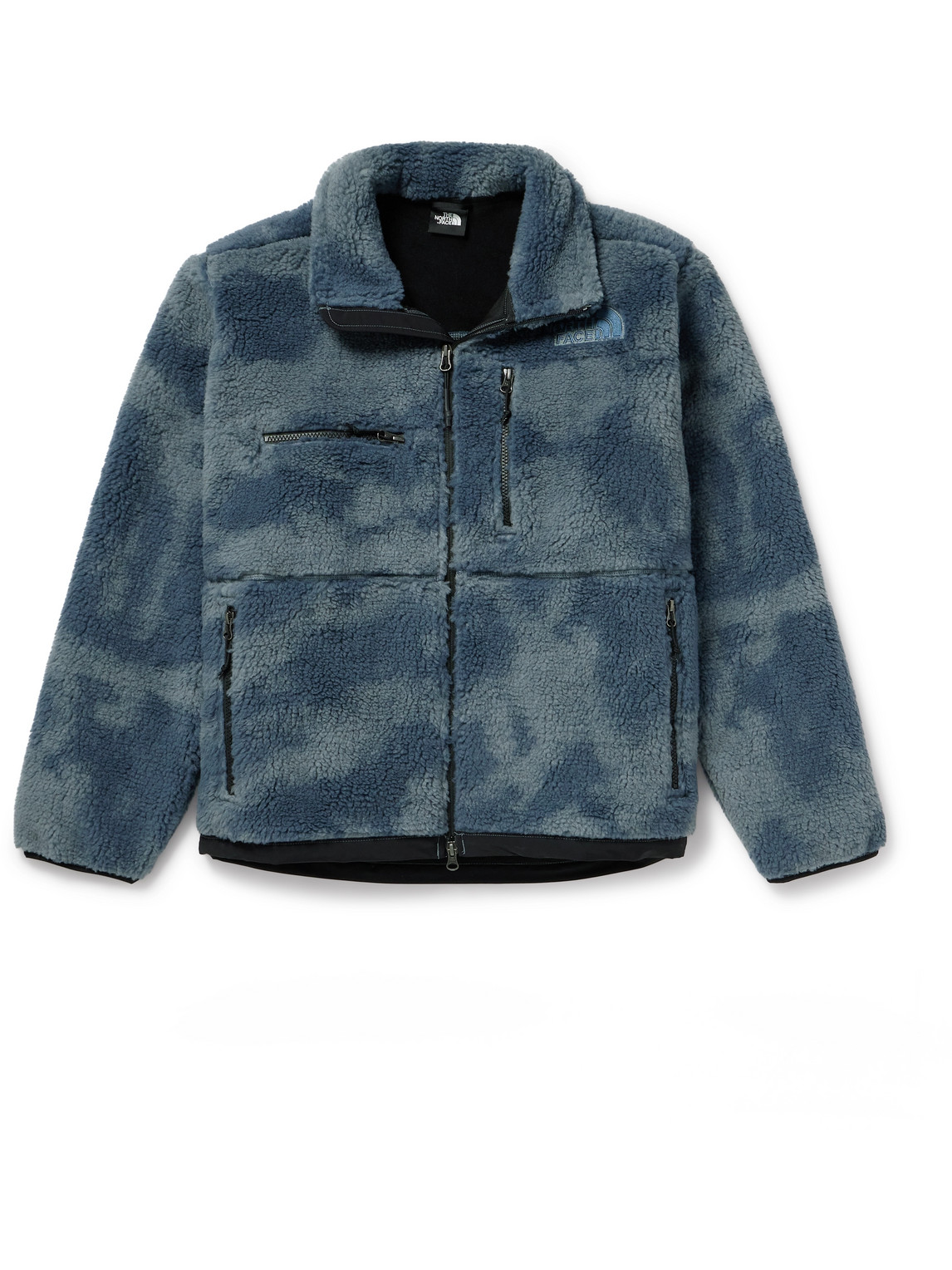 The North Face Denali X Tie-dyed Recycled-fleece Jacket In Blue