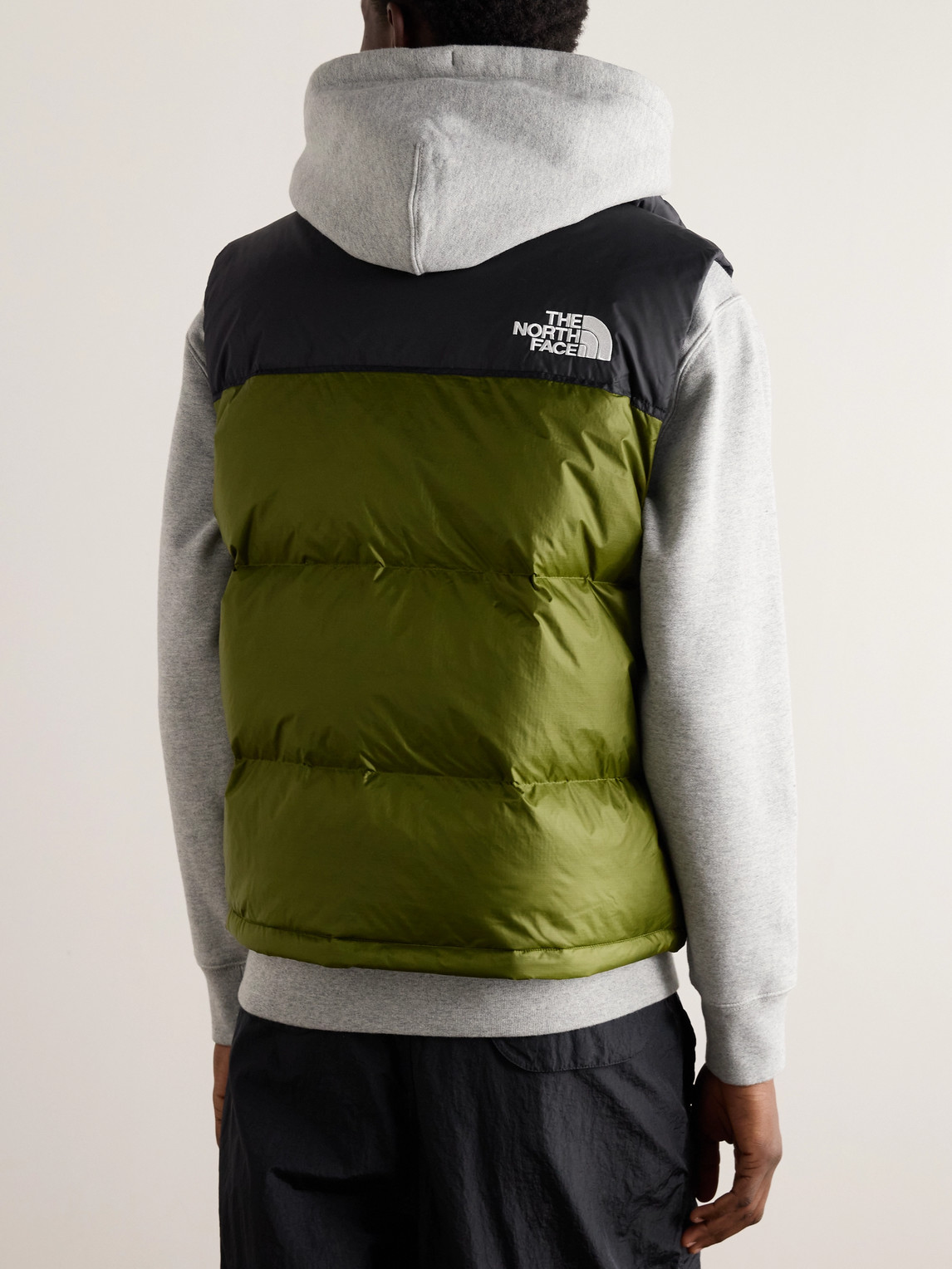 Shop The North Face 1996 Retro Nuptse Quilted Shell Hooded Down Gilet In Green