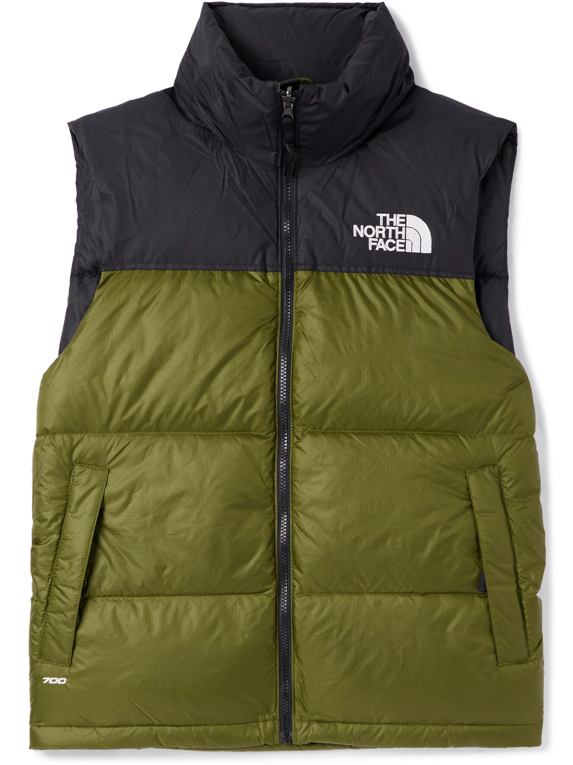 Shop The North Face 1996 Retro Nuptse Quilted Shell Hooded Down Gilet In Green