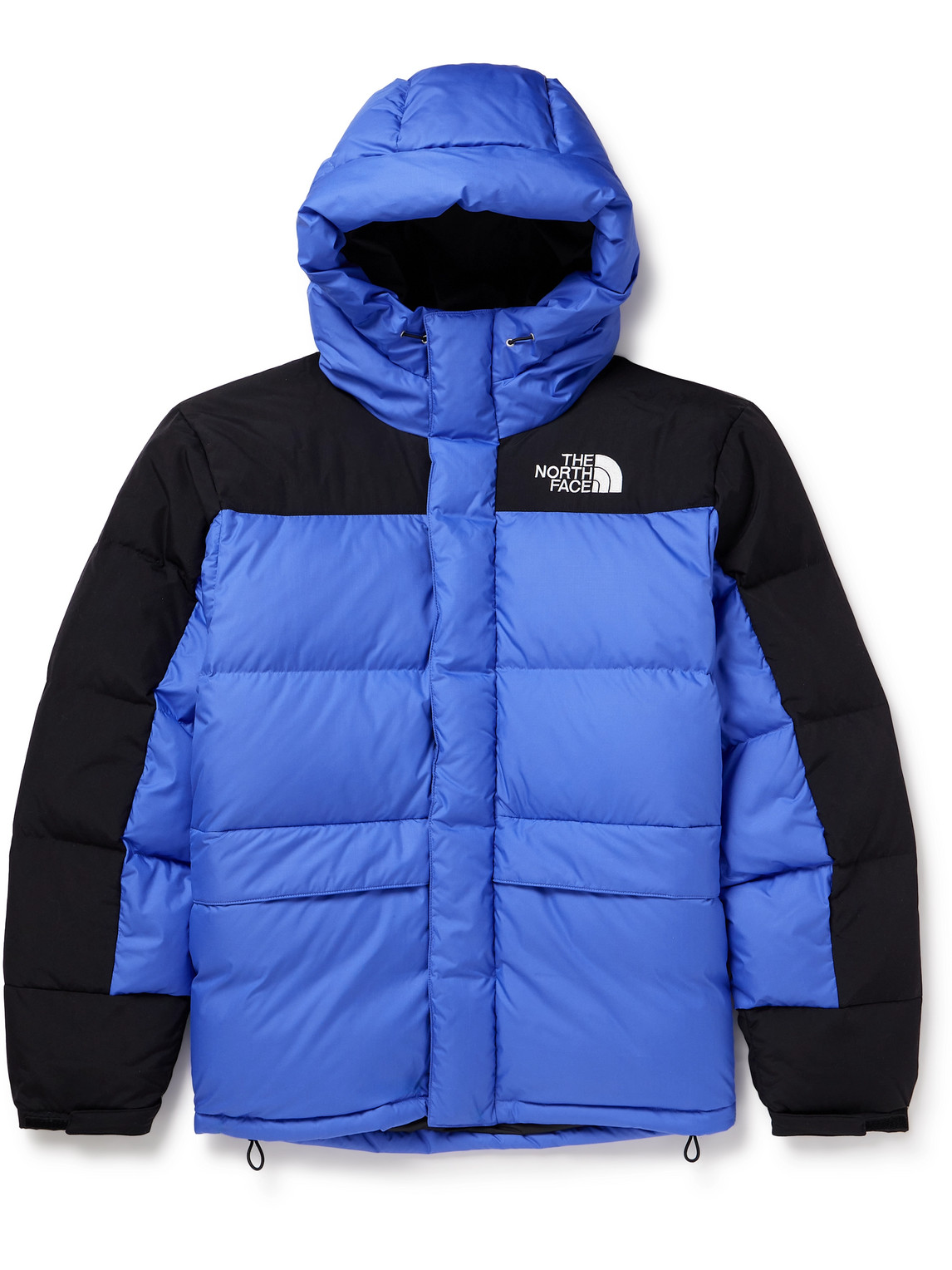 The North Face Himalayan Logo-embroidered Quilted Padded Nylon-ripstop Down Parka In Blue