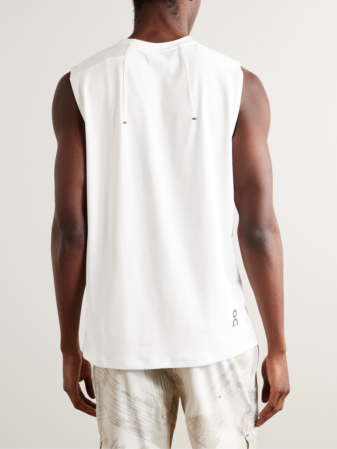 Shop On Focus Stretch Pima Cott-blend Jersey Tank Top In White