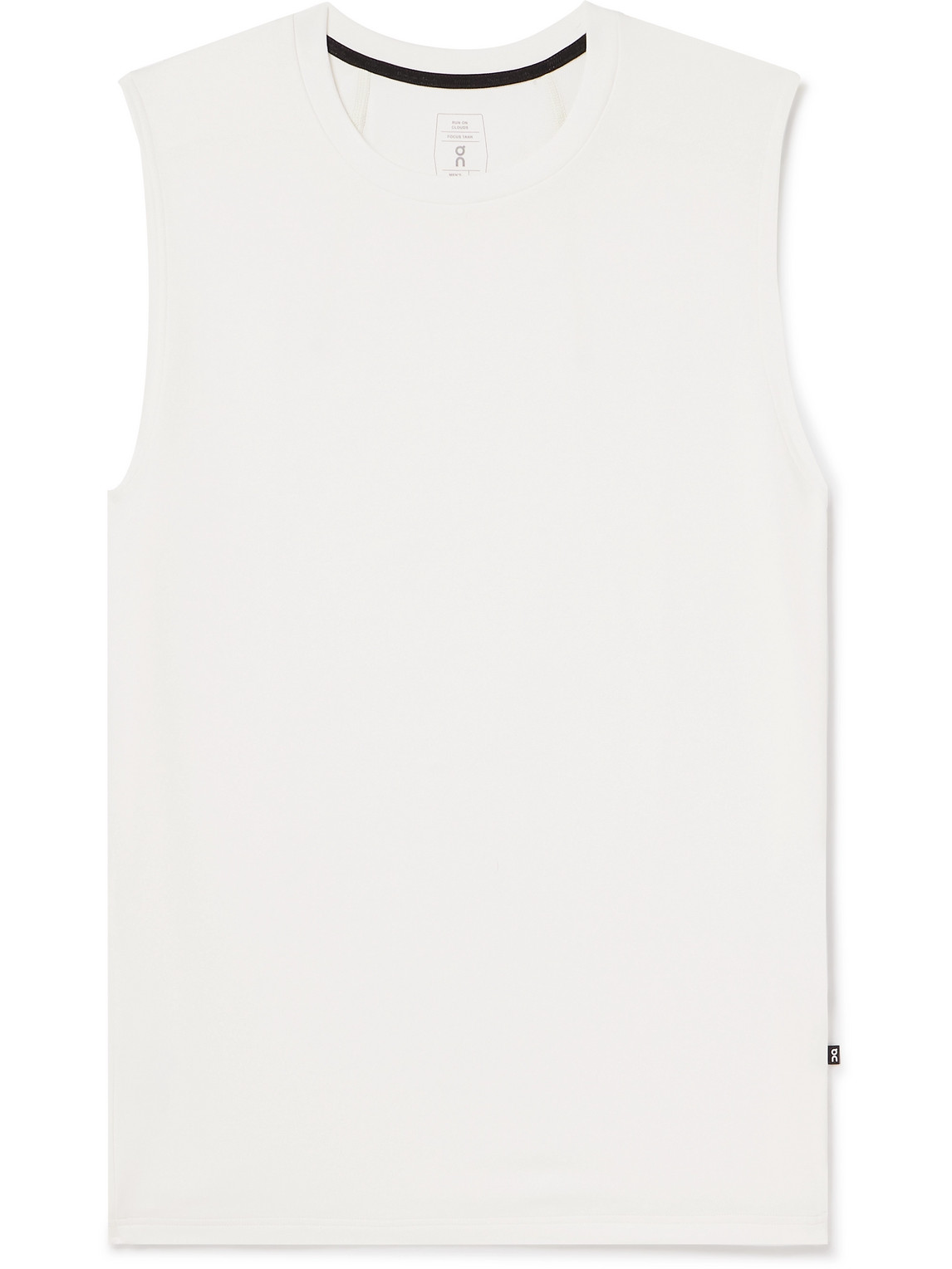 Shop On Focus Stretch Pima Cott-blend Jersey Tank Top In White