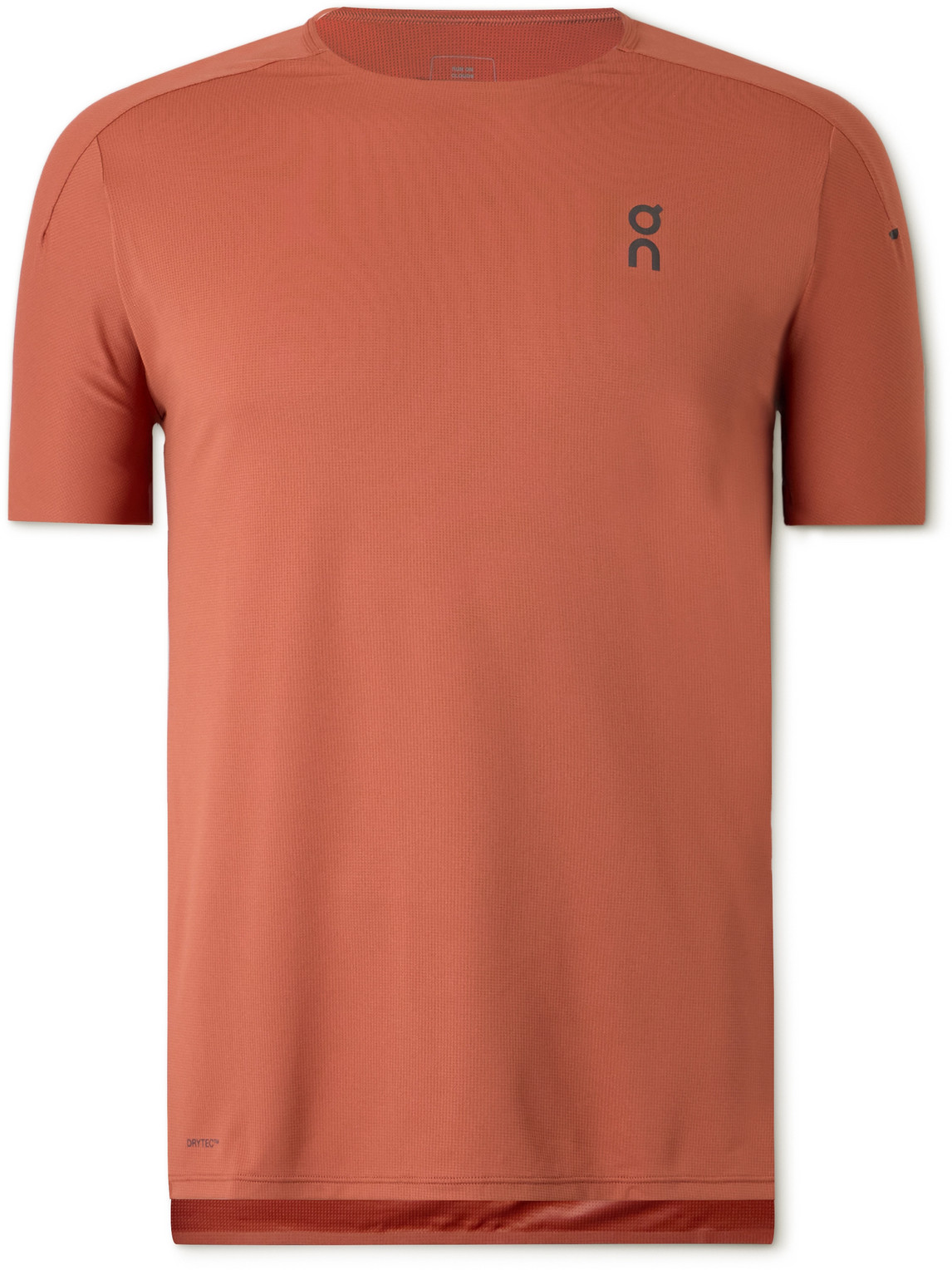 On Performance-t Stretch Recycled-jersey And Mesh T-shirt In Red