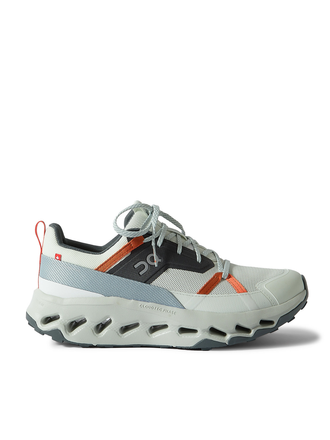 On Cloudhoriz Rubber-trimmed Mesh Sneakers In Gray