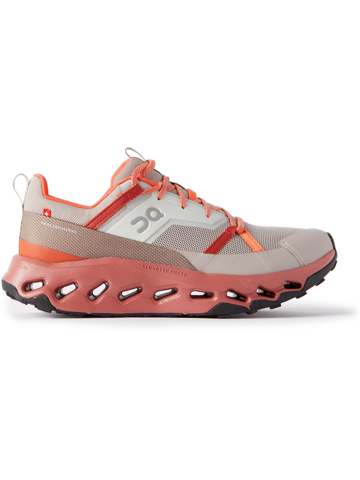 On Cloudhoriz Rubber-trimmed Mesh Sneakers In Red