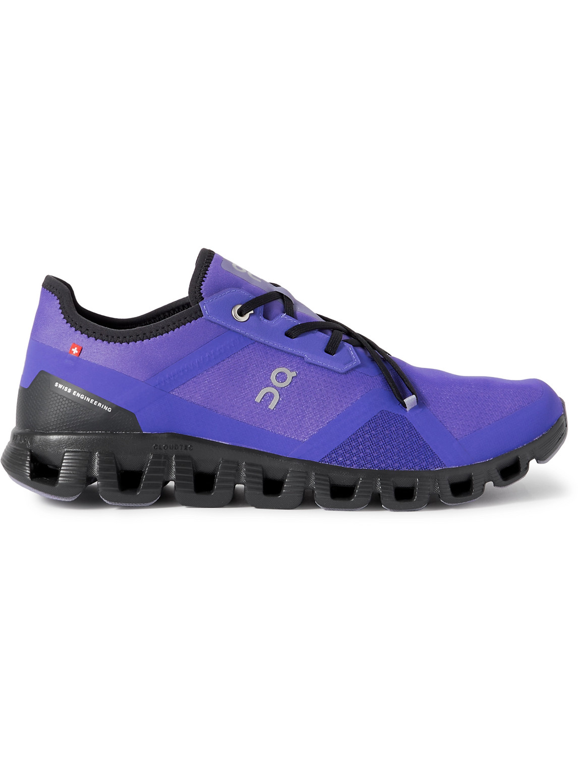 ON CLOUD X3 AD RUBBER-TRIMMED MESH RUNNING SNEAKERS