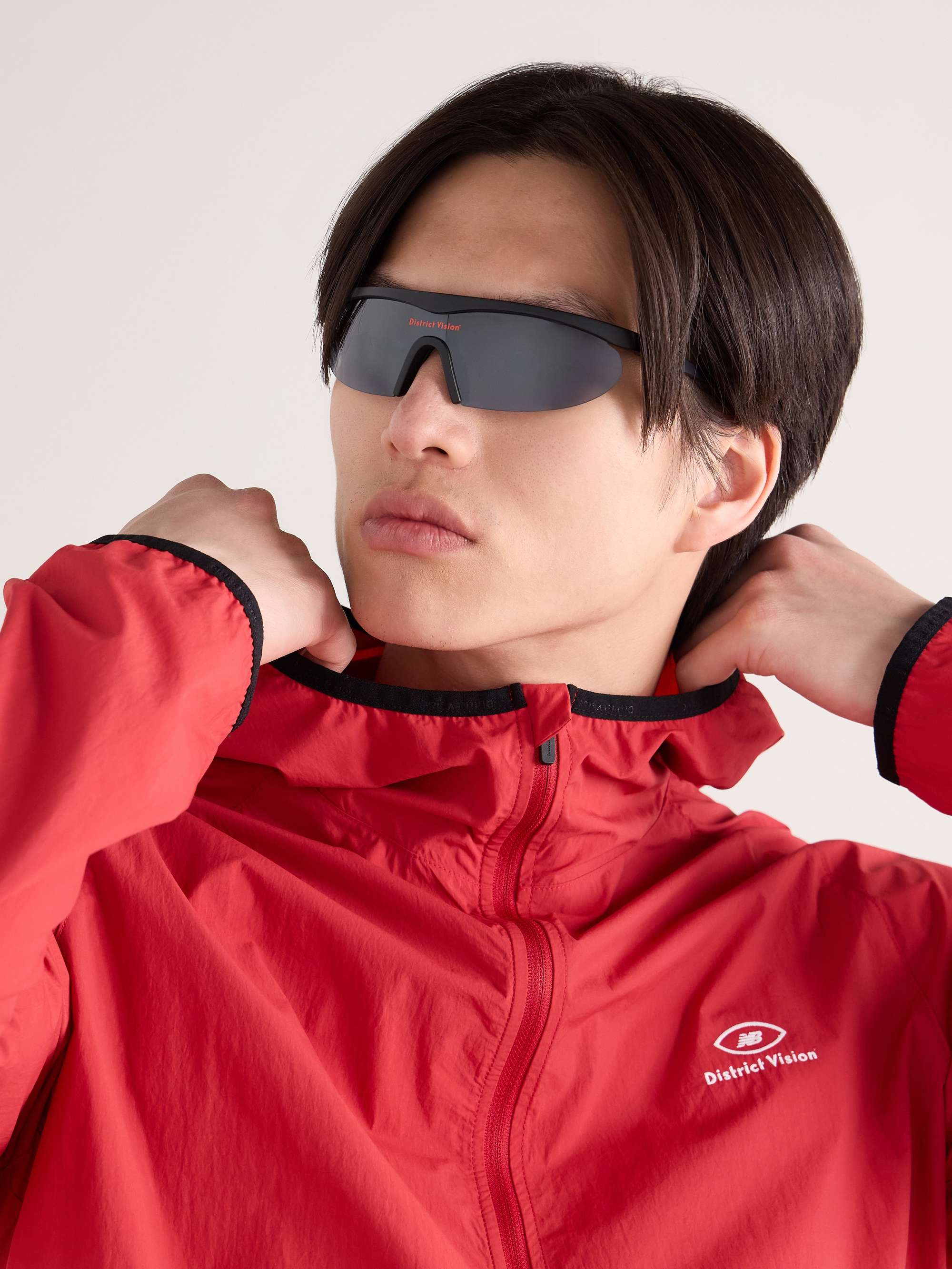 DISTRICT VISION Koharu D-Frame Acetate Sunglasses for Men