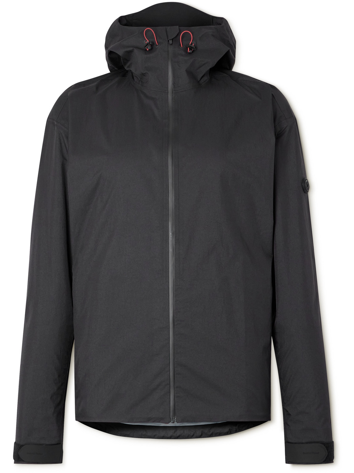 District Vision Waterproof Hodded Jacket In Black