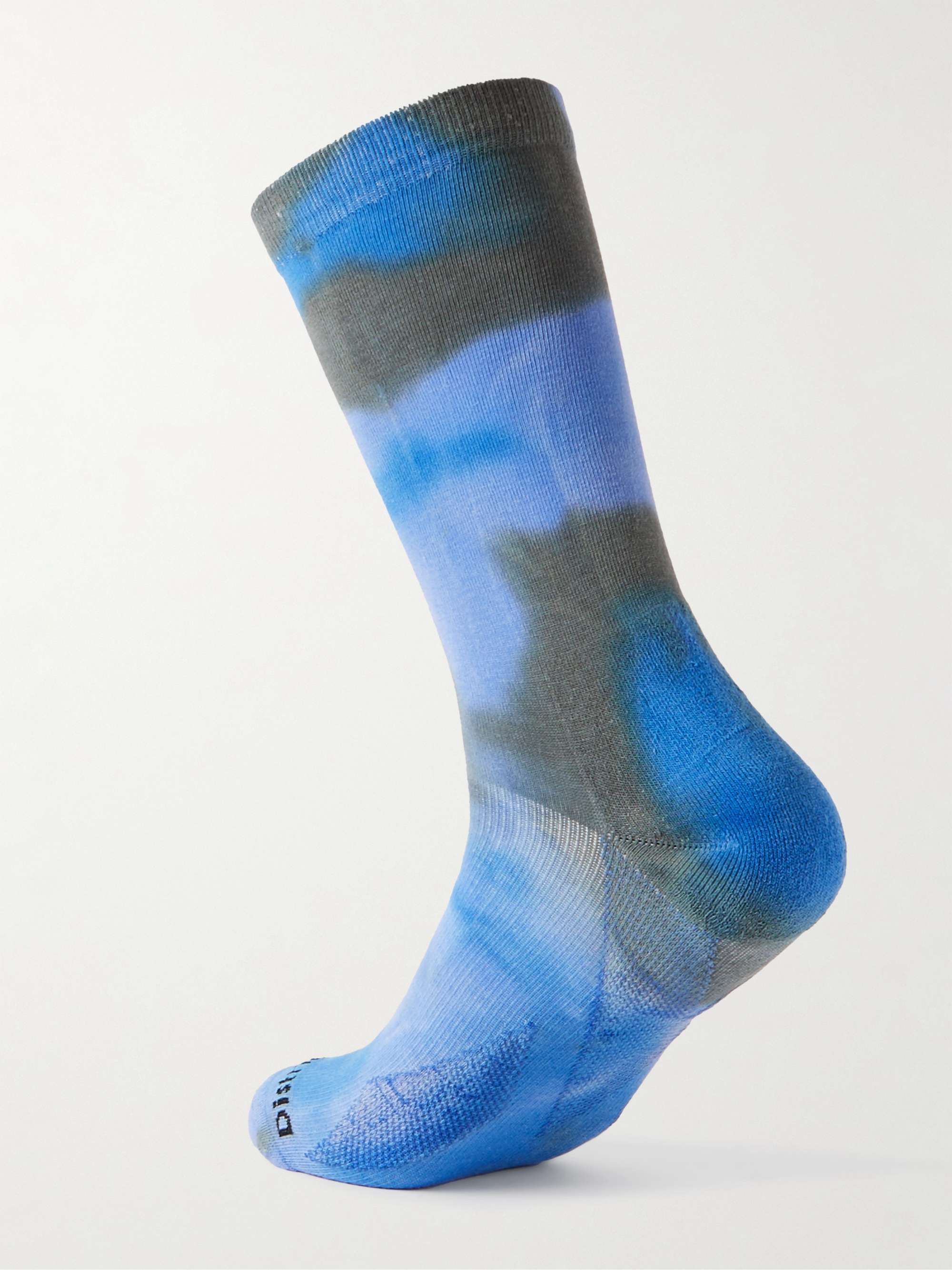 DISTRICT VISION Yoshi Tie-Dyed Cotton-Blend Socks