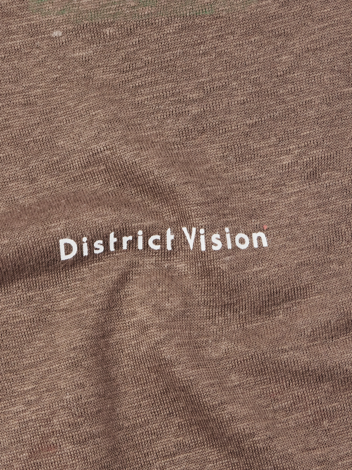 Shop District Vision Logo-print Hemp-jersey T-shirt In Brown