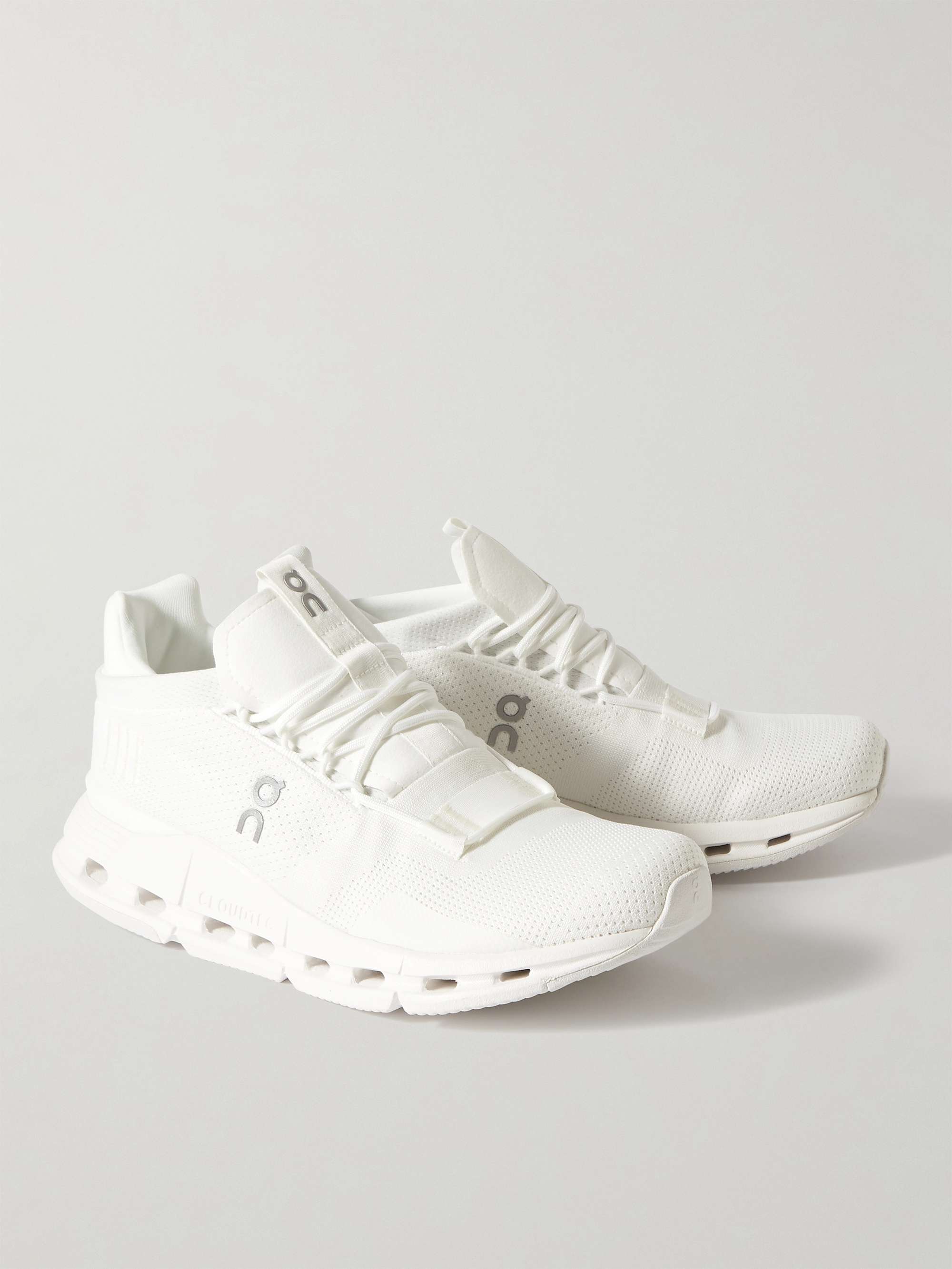 ON Cloudnova Rubber-Trimmed Mesh Running Sneakers