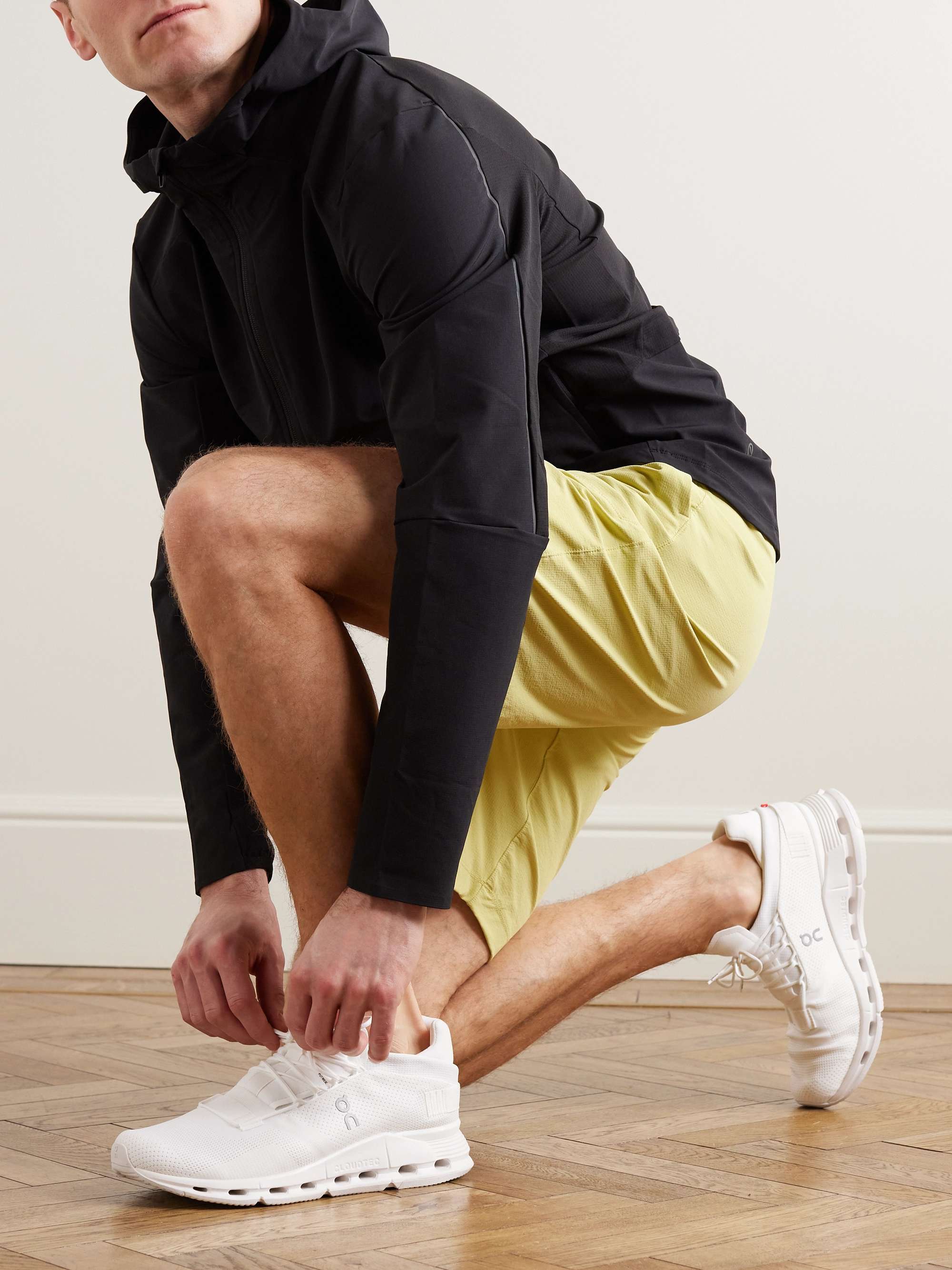 ON Cloudnova Rubber-Trimmed Mesh Running Sneakers
