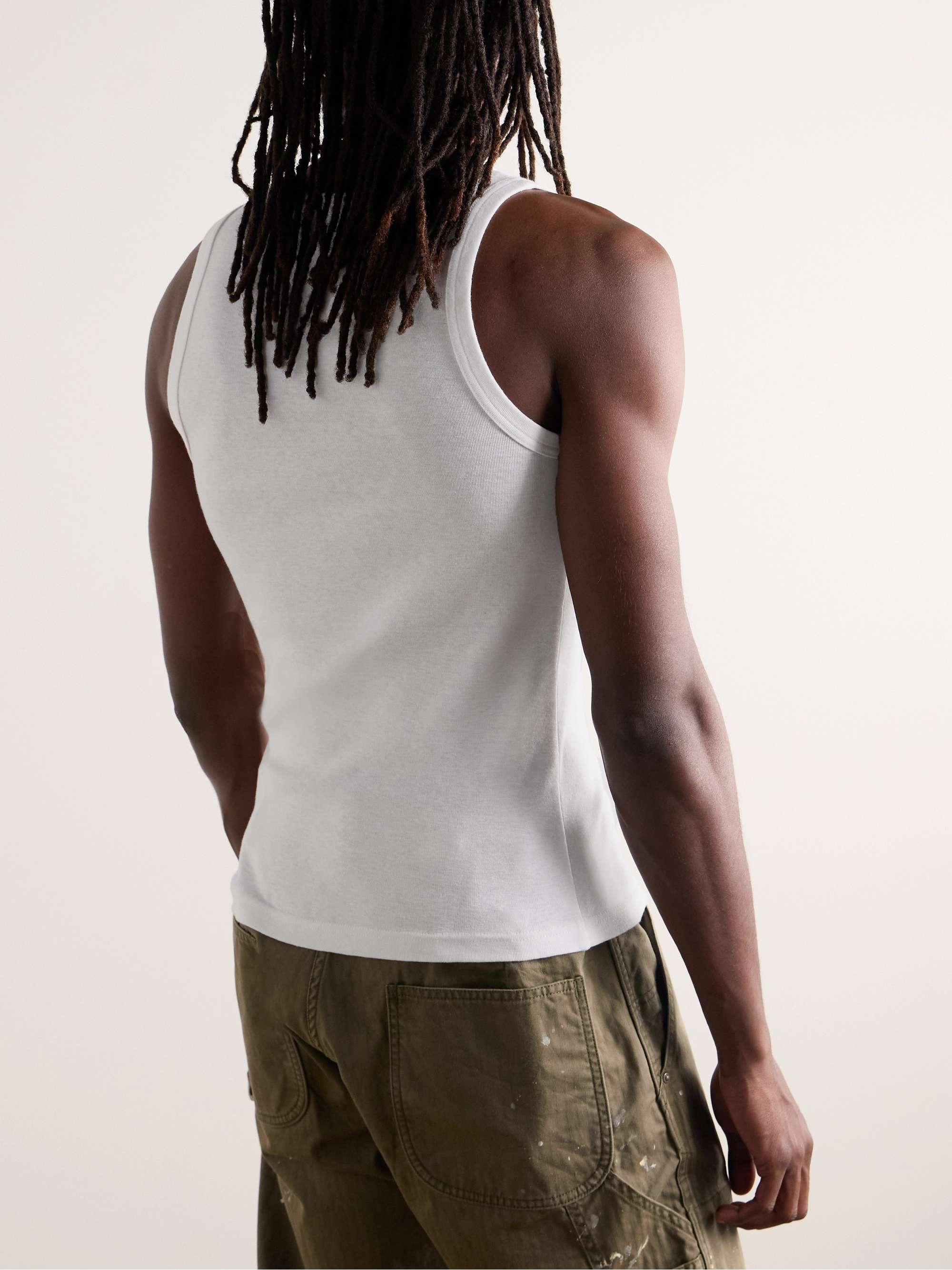 VISVIM Sublig Three-Pack Cotton-Blend Jersey Tank Tops for